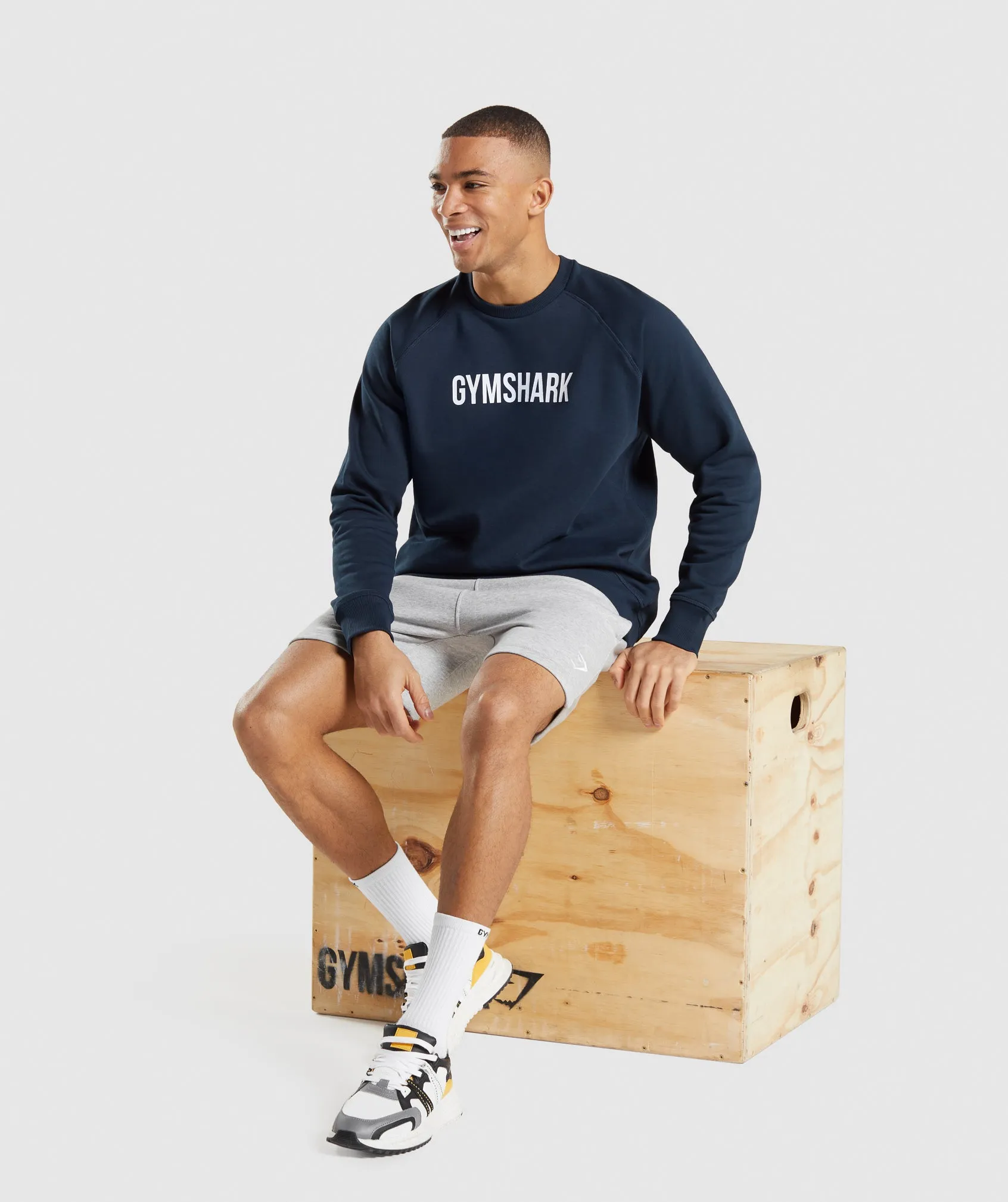 Gymshark Apollo Crew - Navy sold by Gymshark product image thumbnail 4