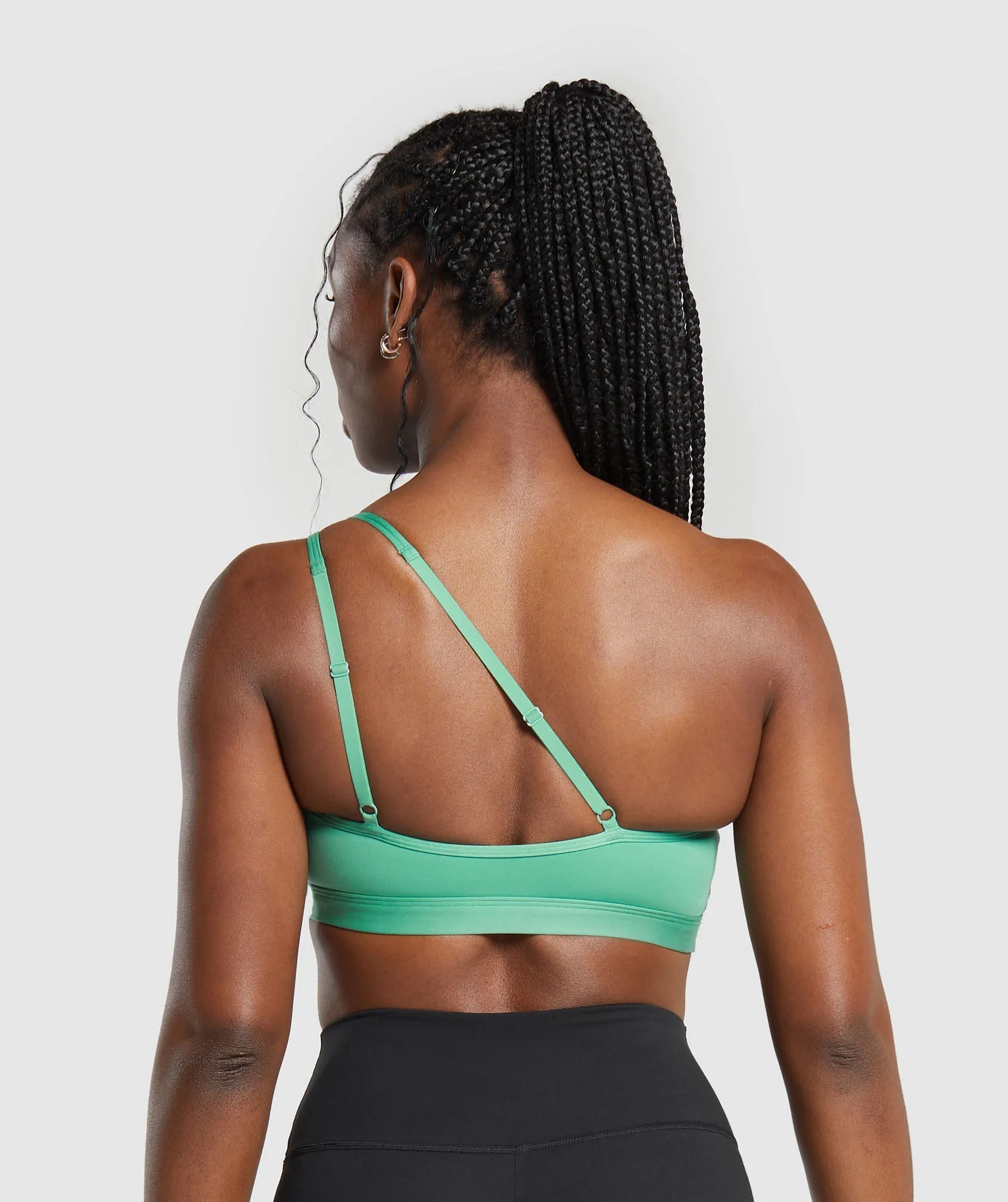 Gymshark One Shoulder Sports Bra - Lagoon Green sold by Gymshark product image thumbnail 2