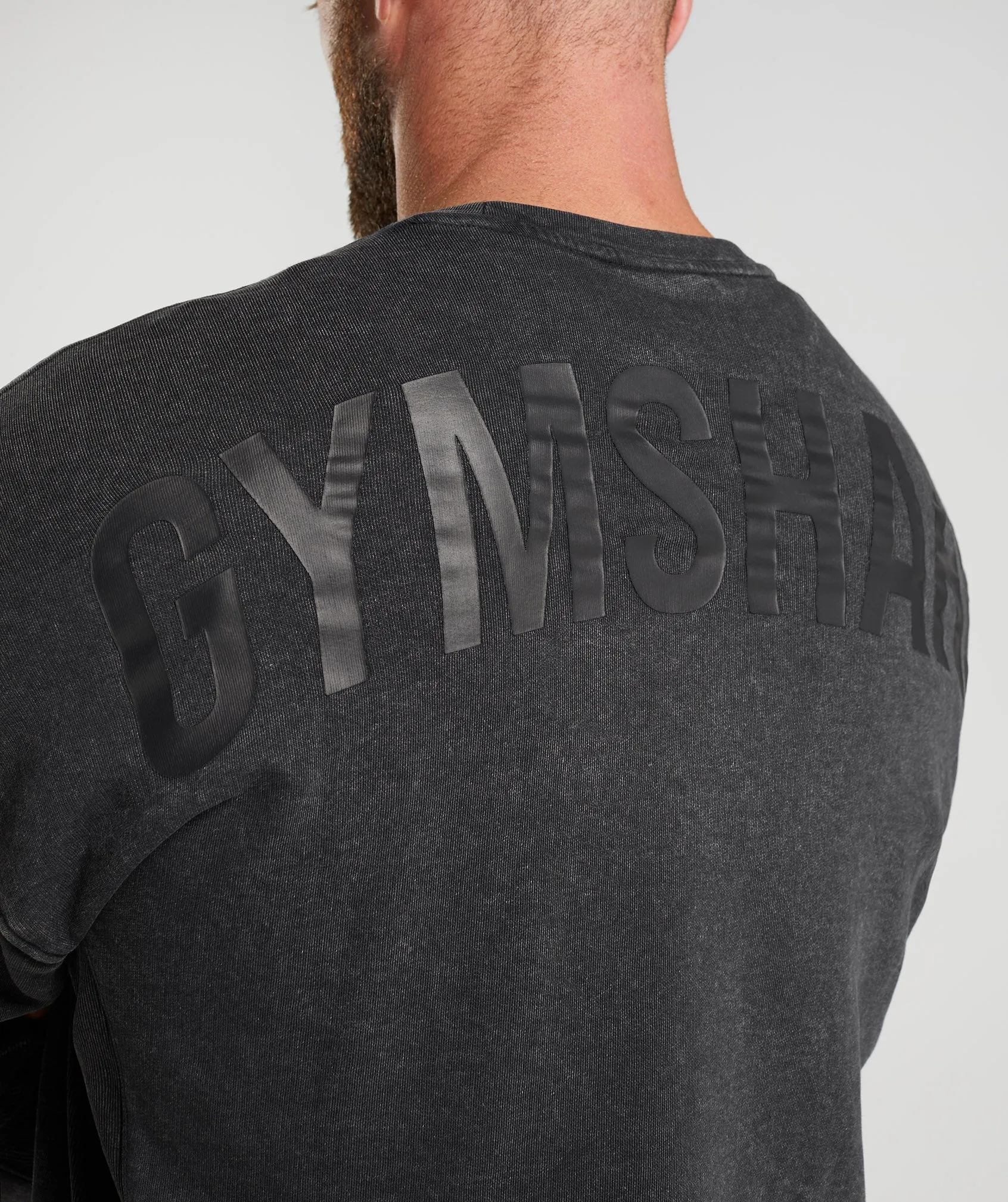 Gymshark Power Washed Crew - Black sold by Gymshark product image thumbnail 5