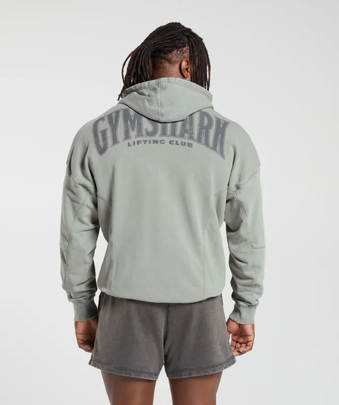 Gymshark Heritage Washed Hoodie - Smokey Grey sold by Gymshark