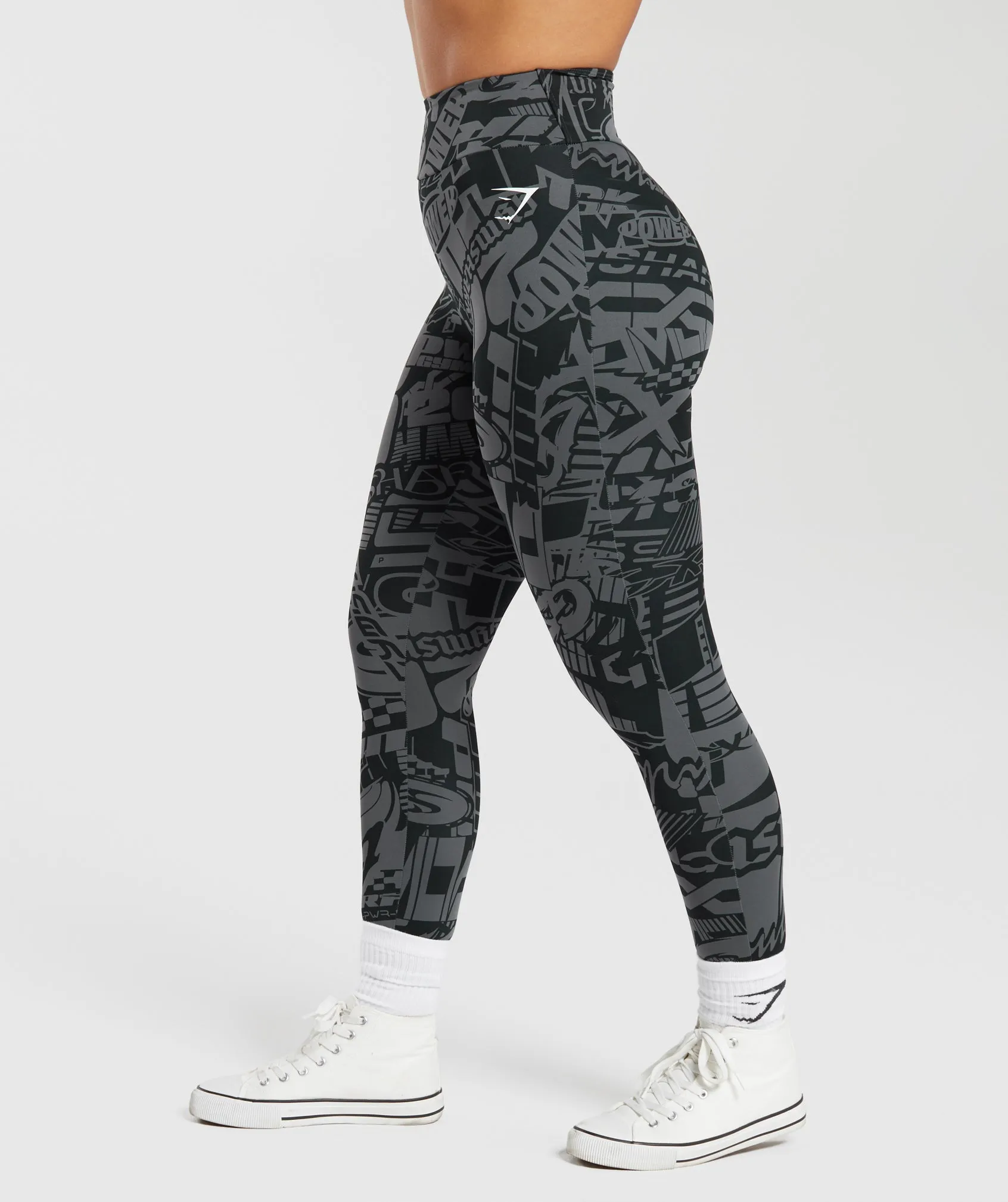 GS Power Regular Leggings - Dark Grey sold by Gymshark product image thumbnail 3