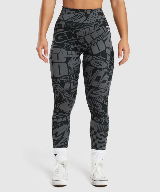 GS Power Regular Leggings - Dark Grey sold by Gymshark