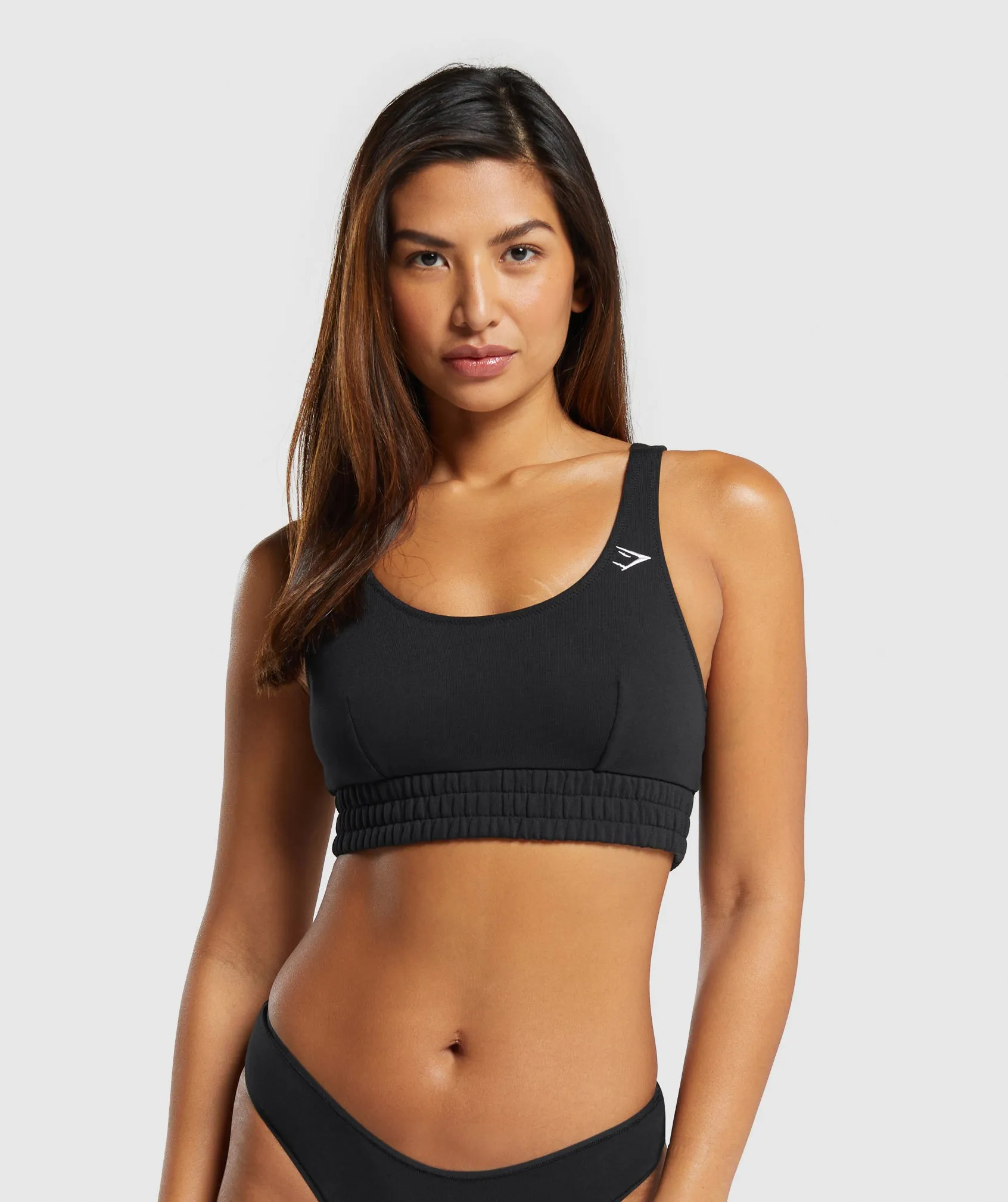 Gymshark Sweatshirt Bralette - Black sold by Gymshark