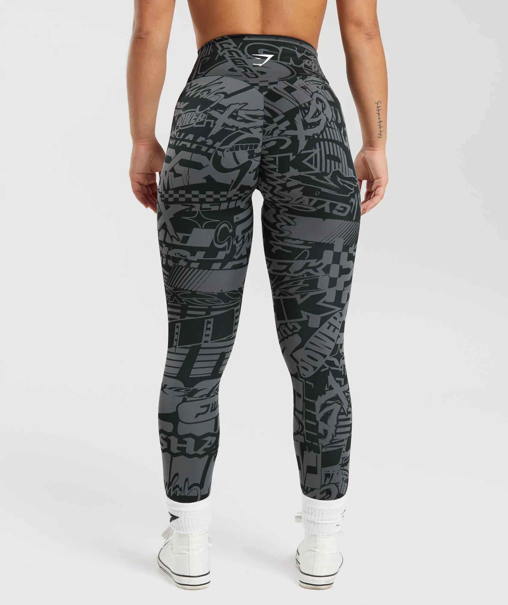 GS Power Regular Leggings - Dark Grey sold by Gymshark product image thumbnail 2