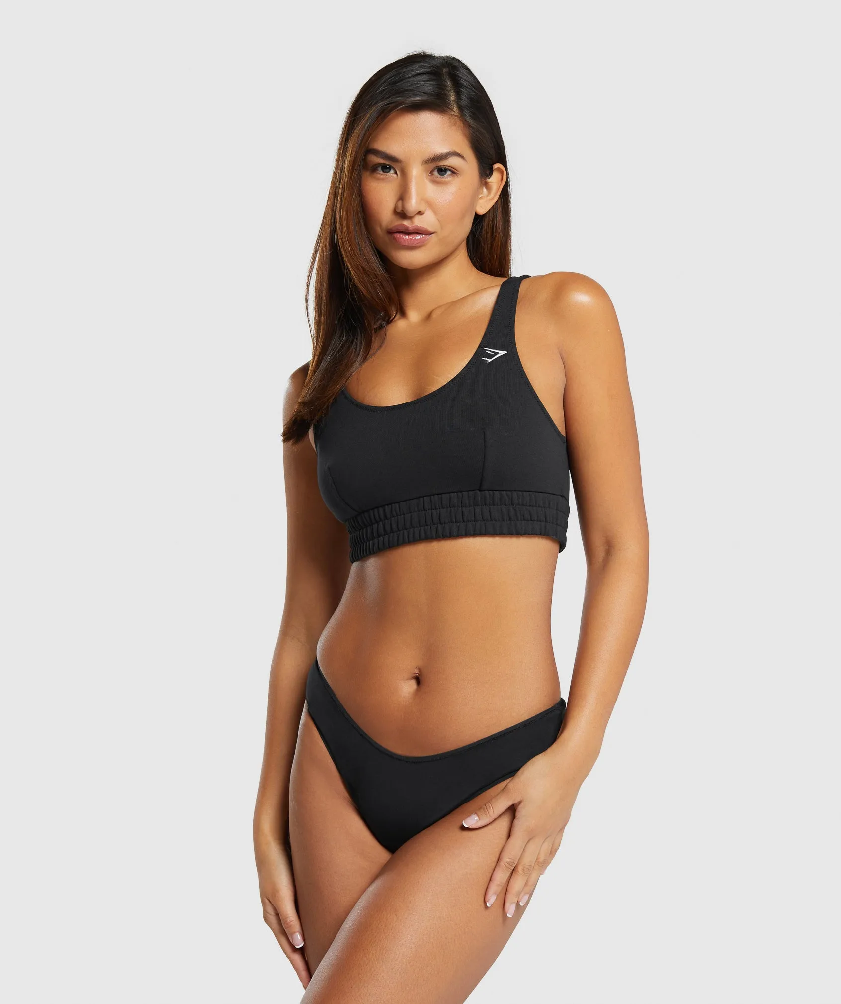 Gymshark Sweatshirt Bralette - Black sold by Gymshark product image thumbnail 4