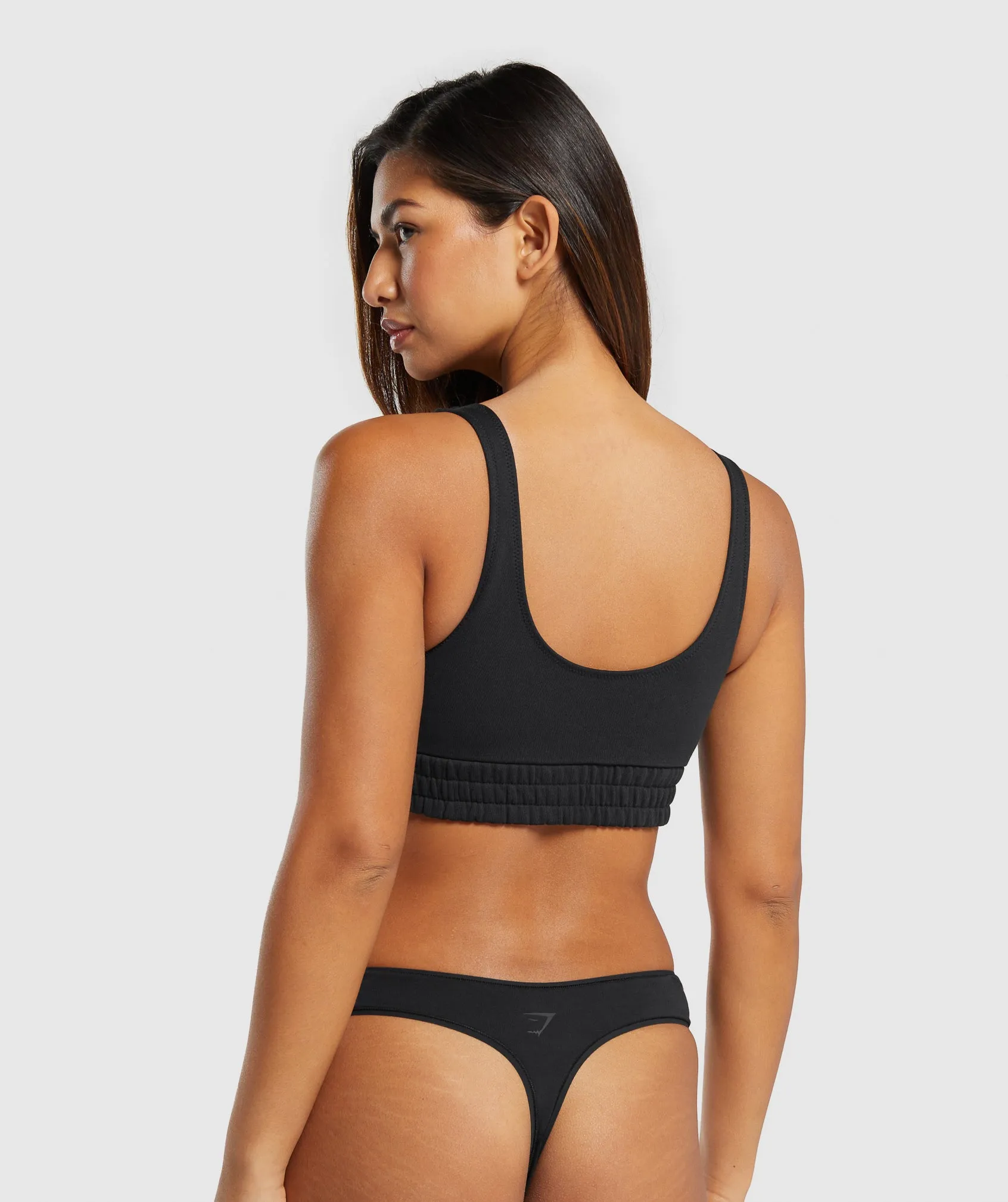 Gymshark Sweatshirt Bralette - Black sold by Gymshark product image thumbnail 2