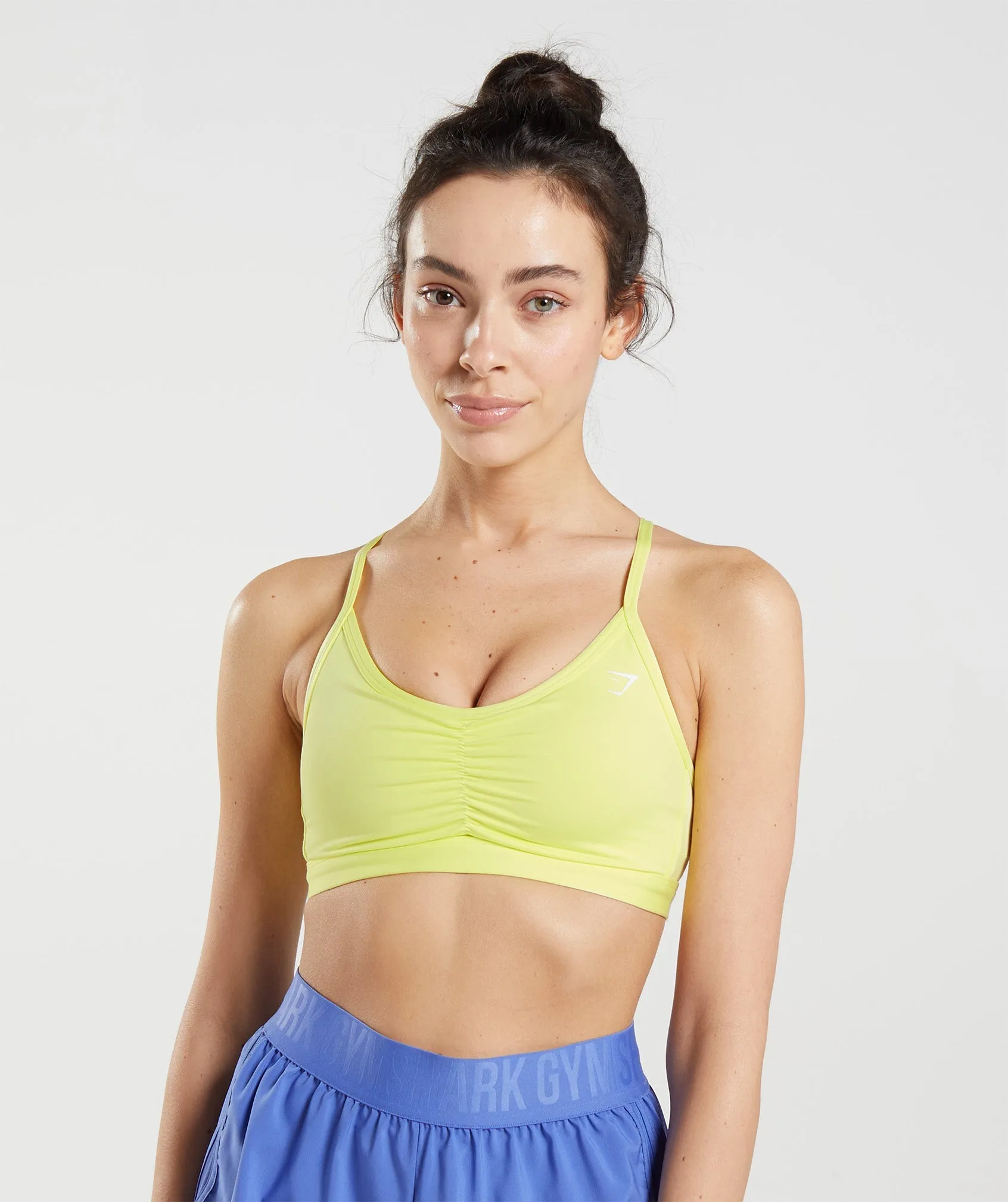 Gymshark Ruched Sports Bra - Firefly Green sold by Gymshark