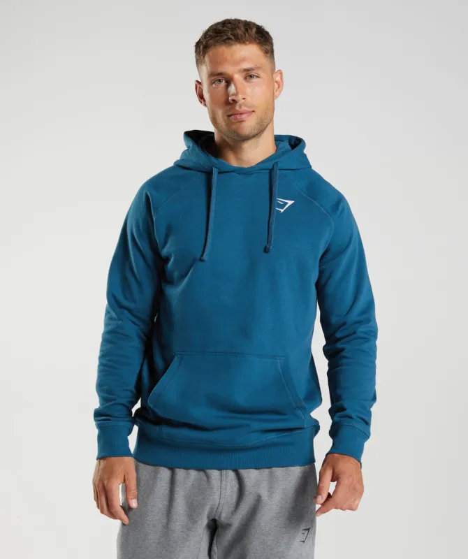 Gymshark Crest Hoodie - Atlantic Blue sold by Gymshark
