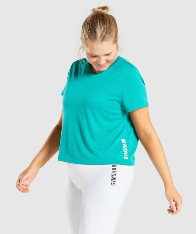 Gymshark Pulse Mesh T-Shirt - Green sold by Gymshark