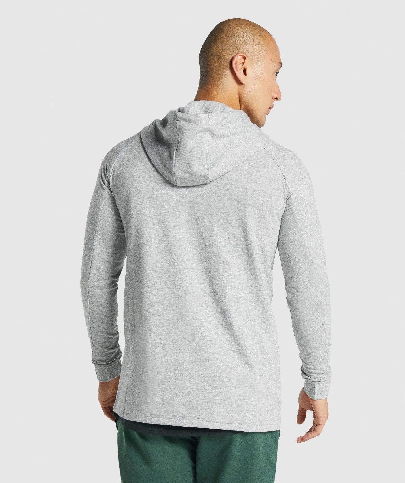 Gymshark Critical 2.0 Zip Up Hoodie - Light Grey Marl sold by Gymshark product image thumbnail 2
