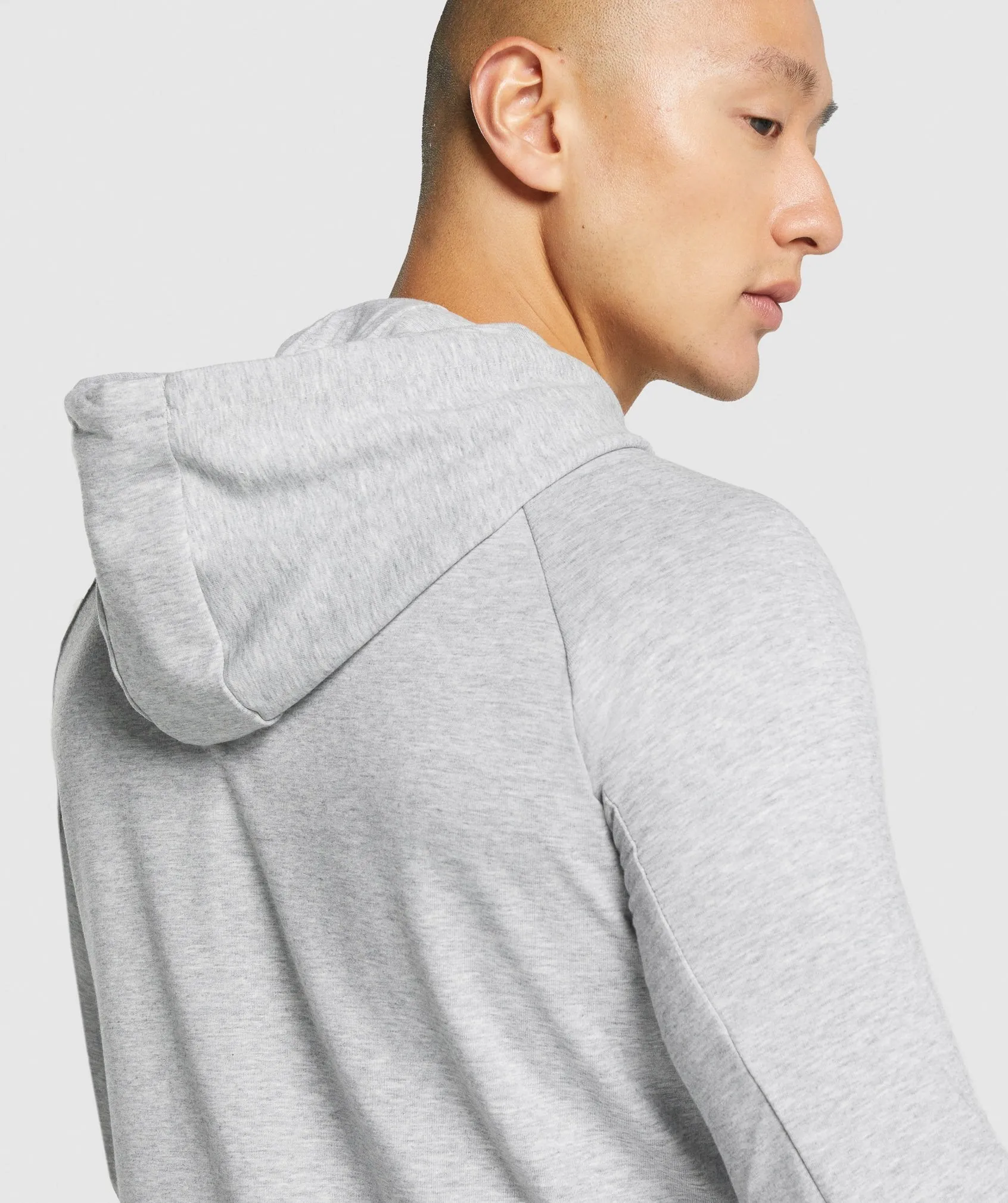 Gymshark Critical 2.0 Zip Up Hoodie - Light Grey Marl sold by Gymshark product image thumbnail 5