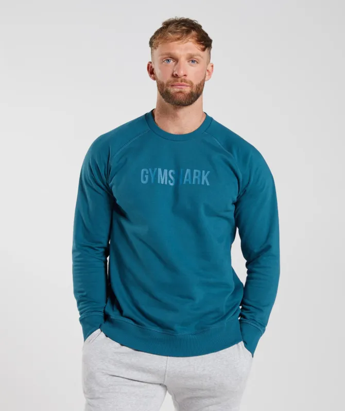 Gymshark Apollo Crew - Atlantic Blue sold by Gymshark