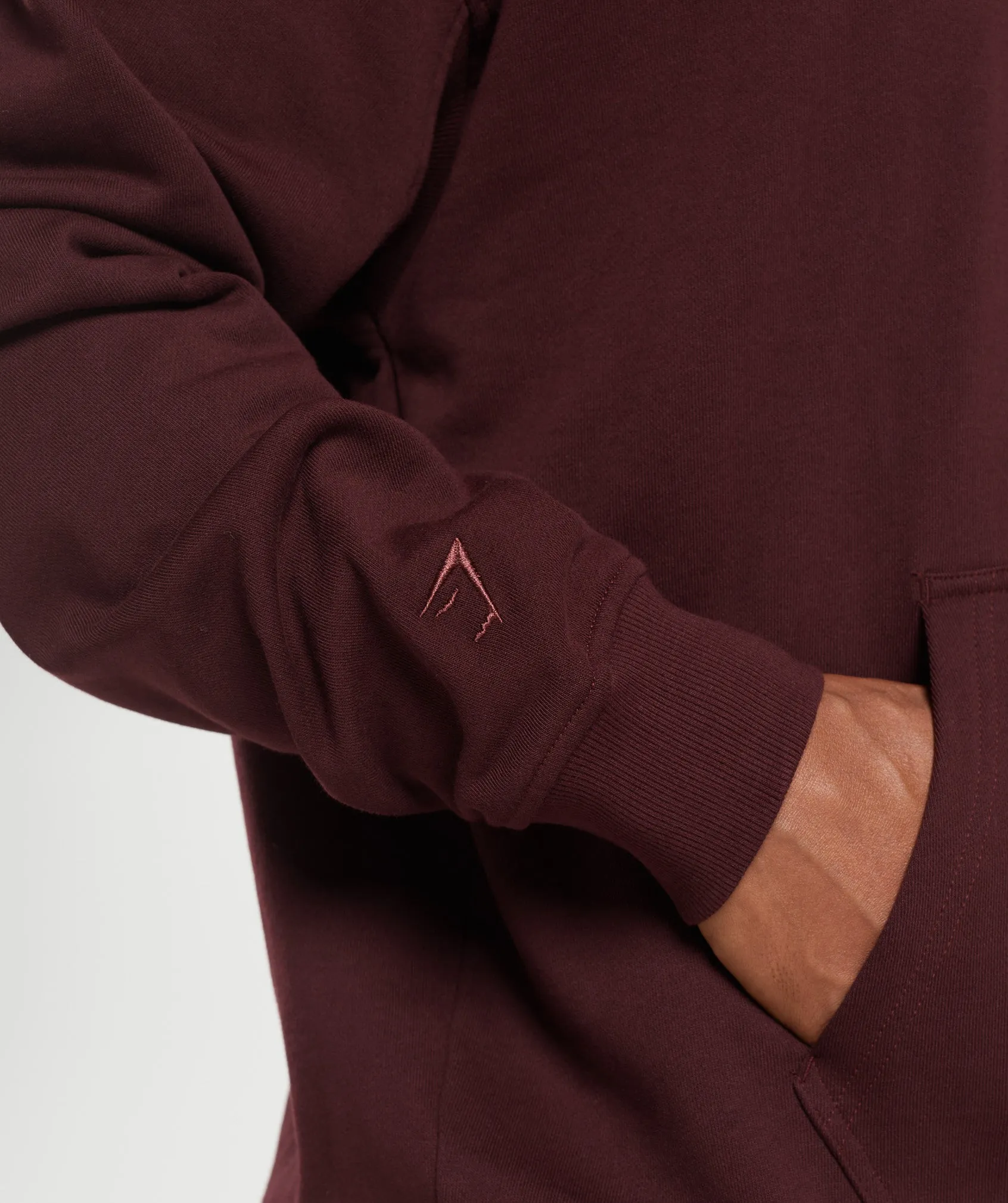 Gymshark Rest Day Essentials Hoodie - Rich Maroon sold by Gymshark product image thumbnail 5