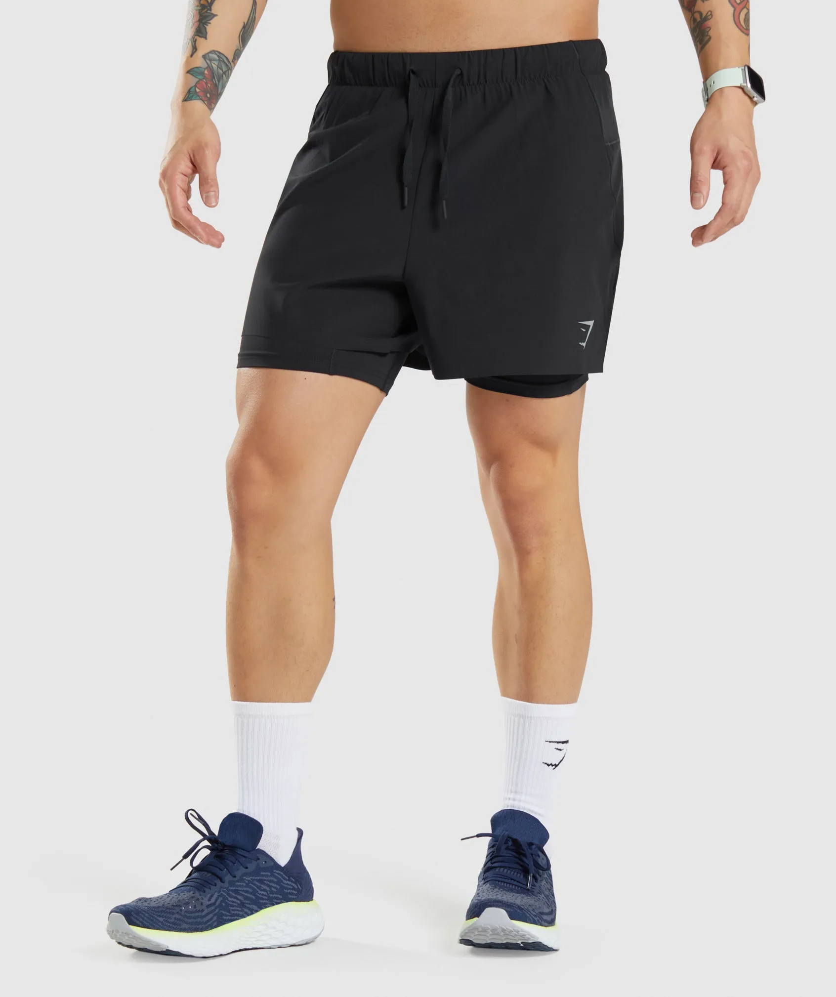 Gymshark Speed 5" 2 In 1 Shorts - Black sold by Gymshark