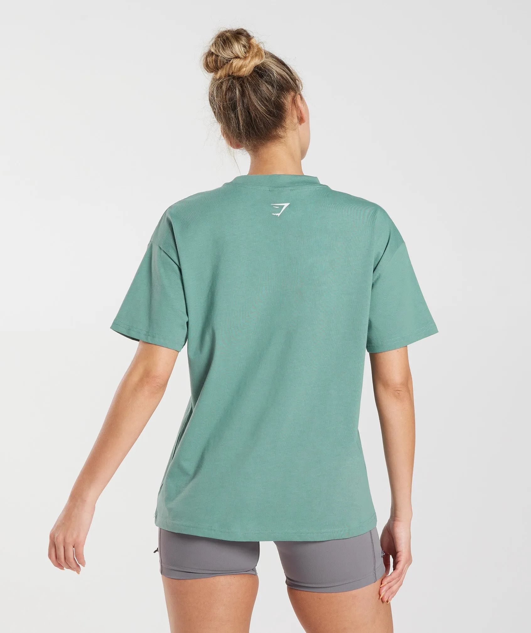 Gymshark Lifting Graphic Oversized T-Shirt - Ink Teal sold by Gymshark product image thumbnail 2