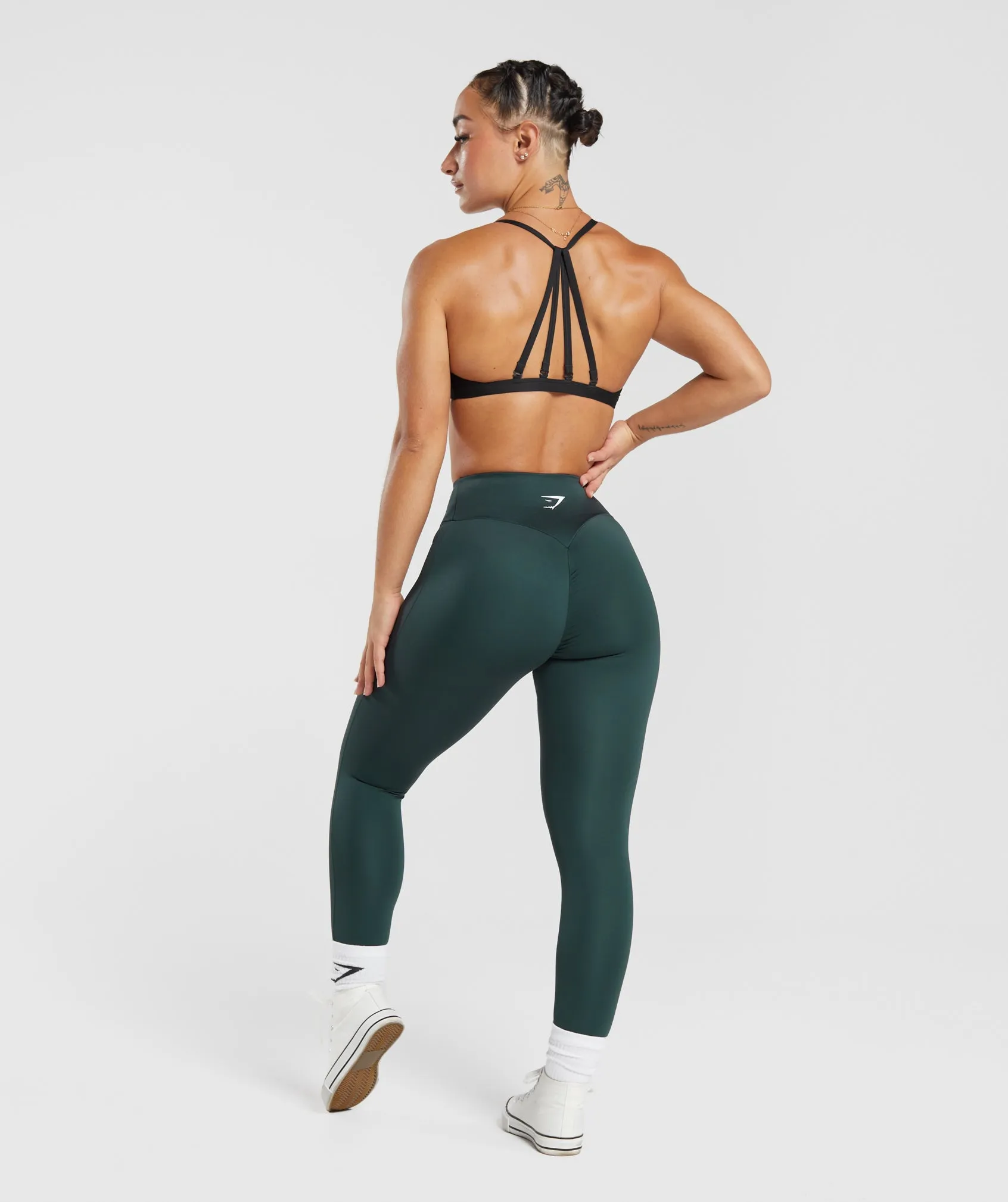 GS Power Regular Leggings - Darkest Teal sold by Gymshark product image thumbnail 4