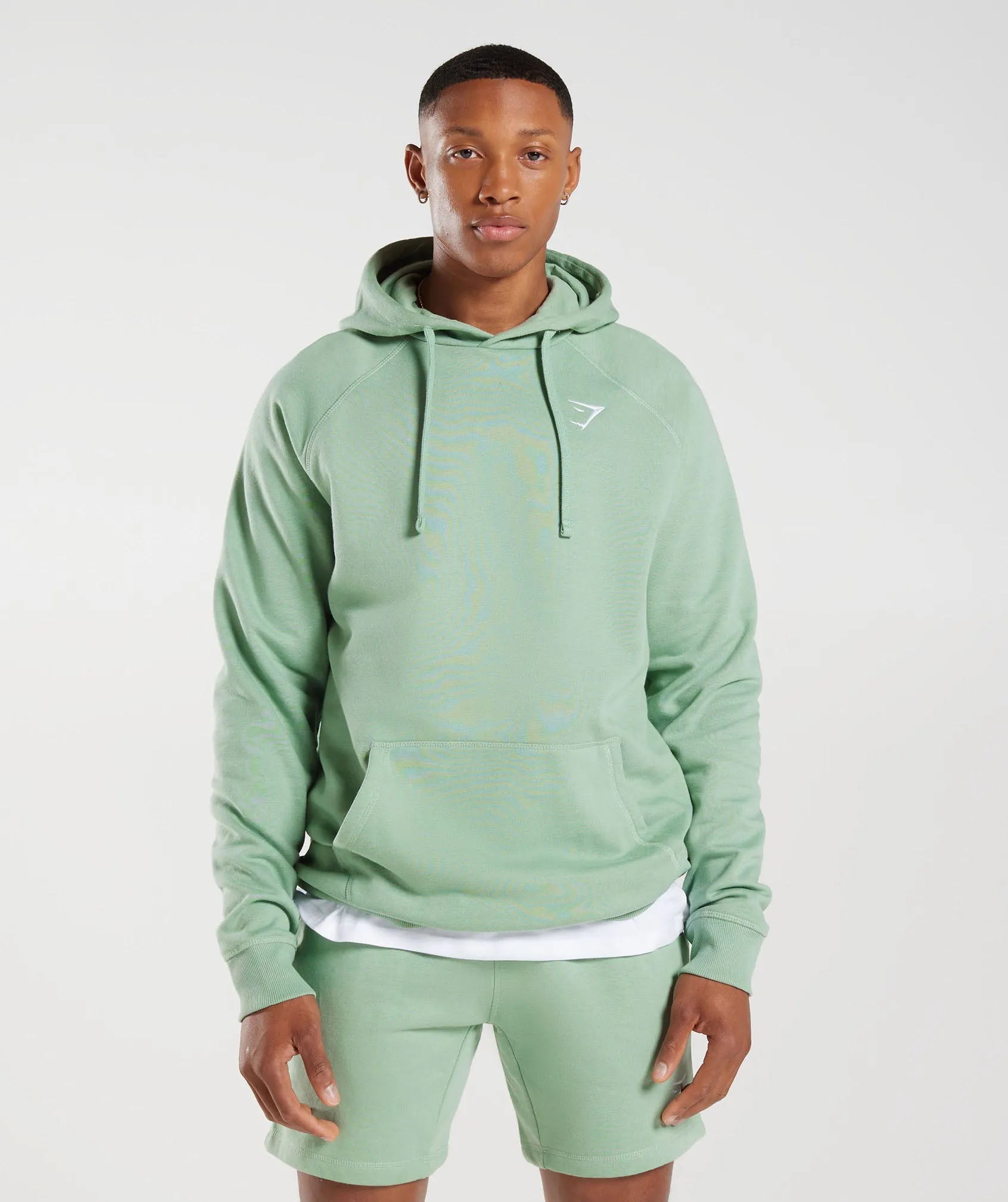 Gymshark Crest Hoodie - Desert Sage Green sold by Gymshark