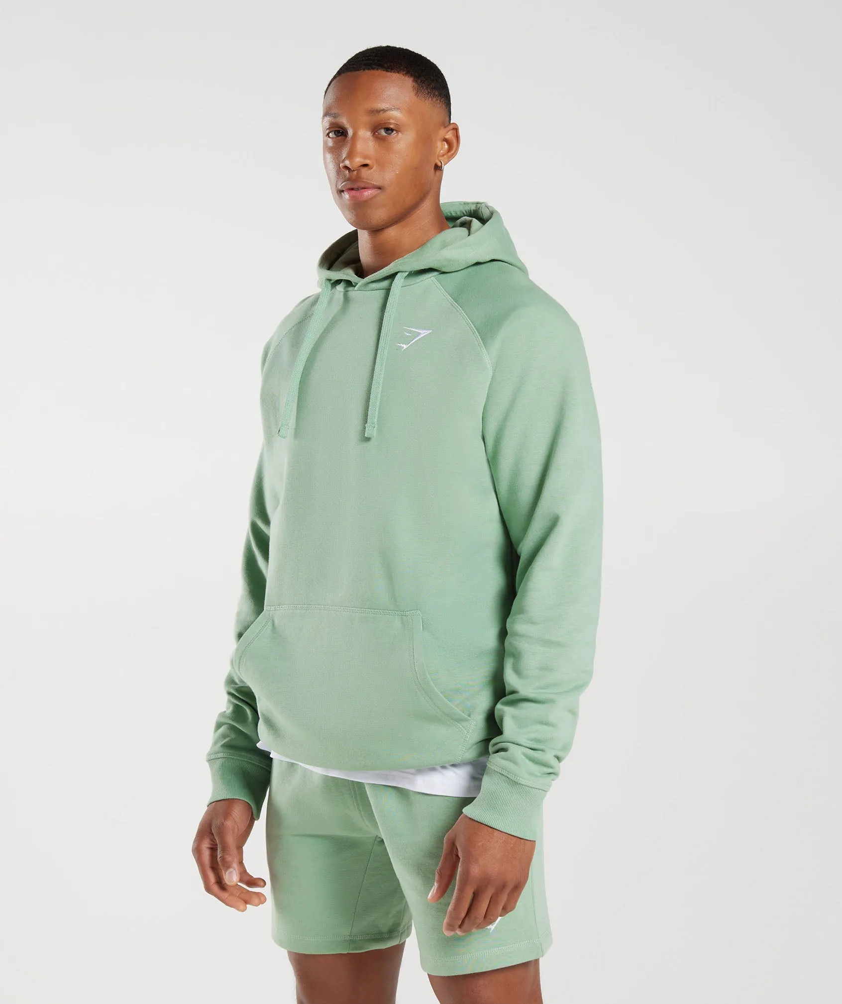 Gymshark Crest Hoodie - Desert Sage Green sold by Gymshark product image thumbnail 3
