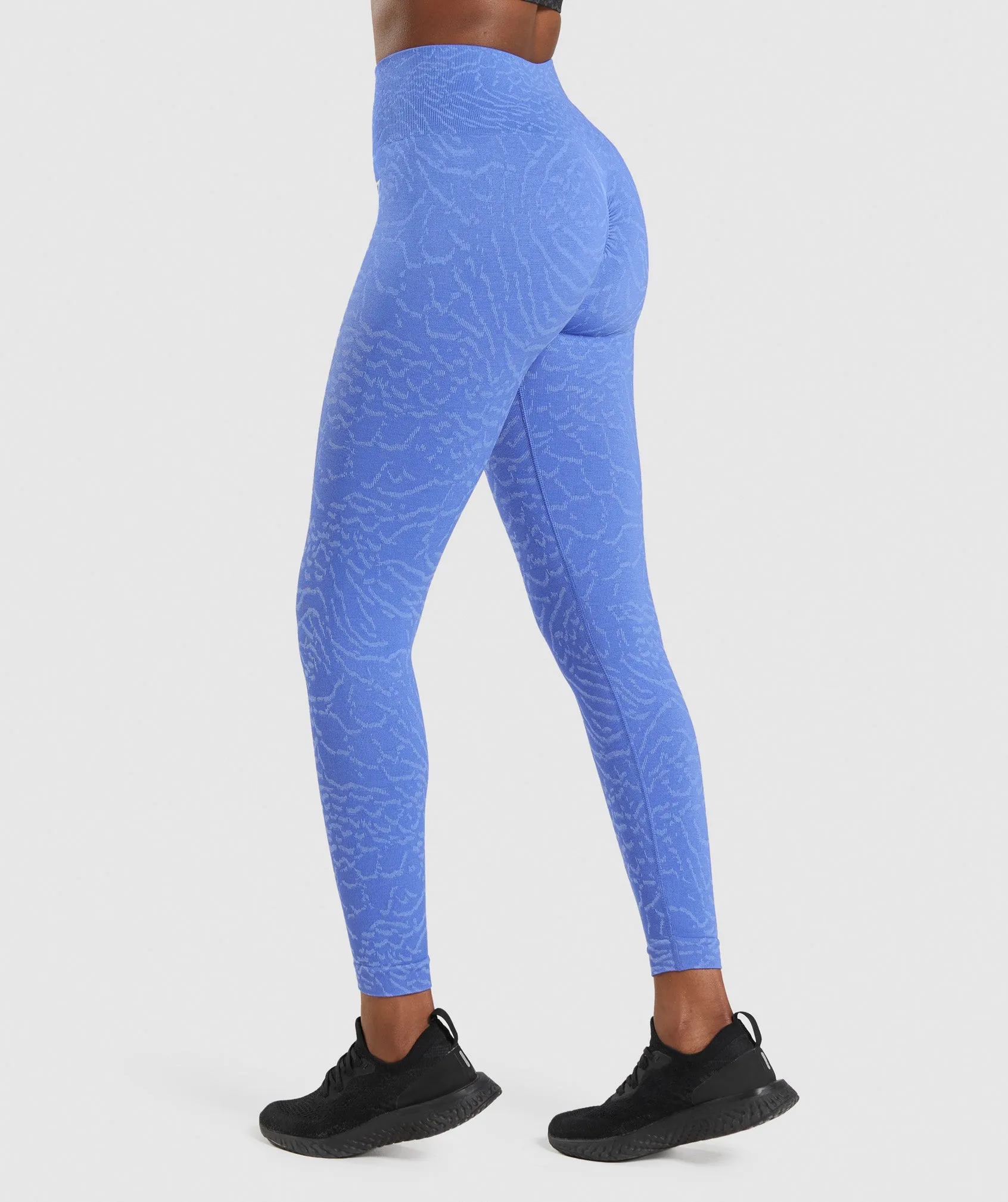 Gymshark Adapt Animal Seamless Leggings - Court Blue sold by Gymshark product image thumbnail 3