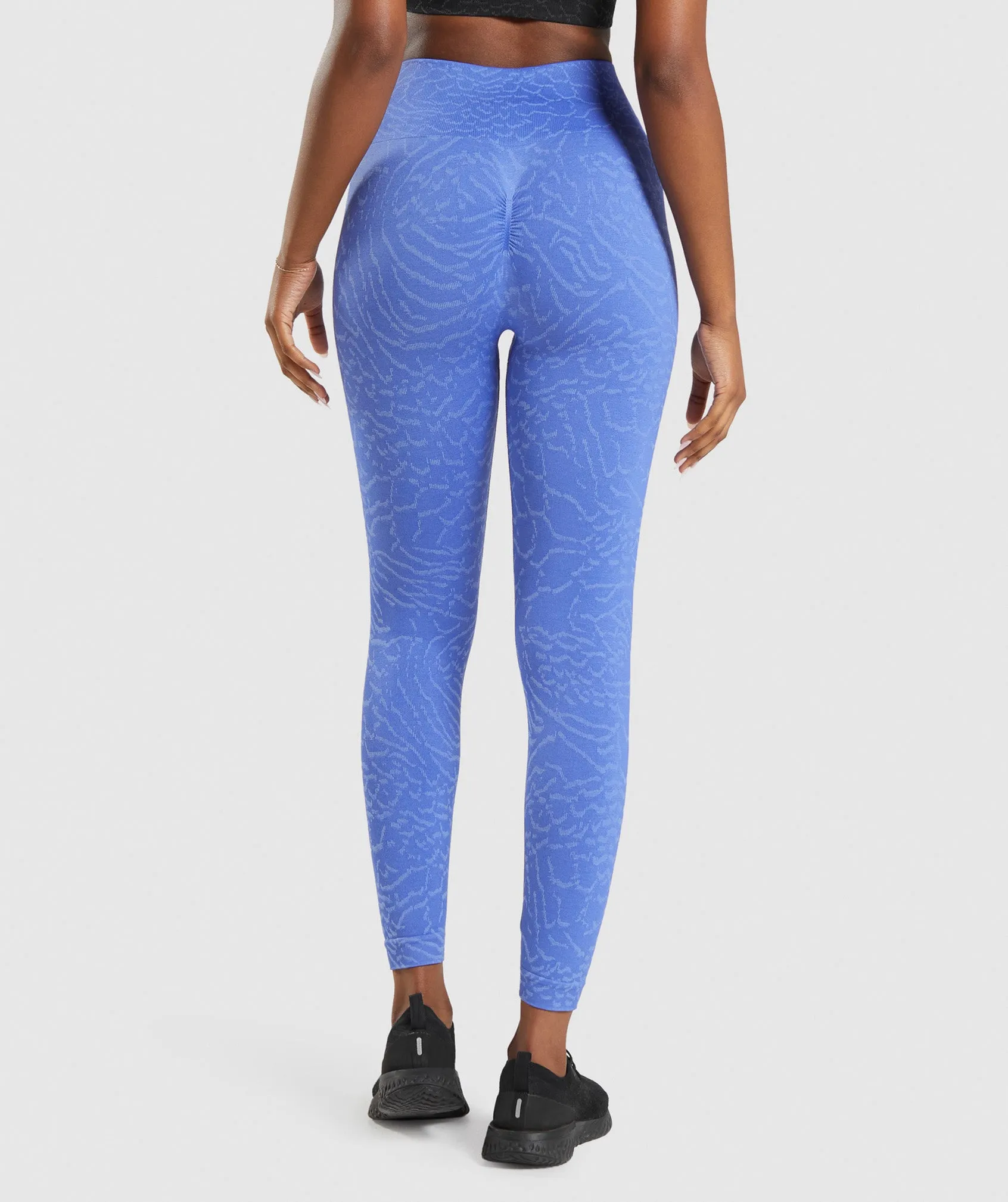 Gymshark Adapt Animal Seamless Leggings - Court Blue sold by Gymshark product image thumbnail 2