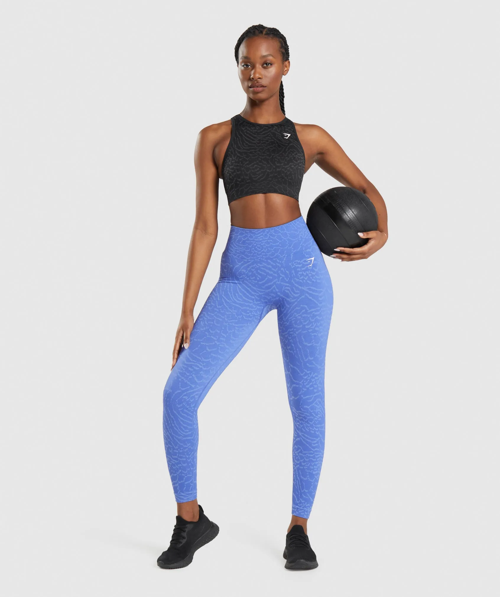 Gymshark Adapt Animal Seamless Leggings - Court Blue sold by Gymshark product image thumbnail 4