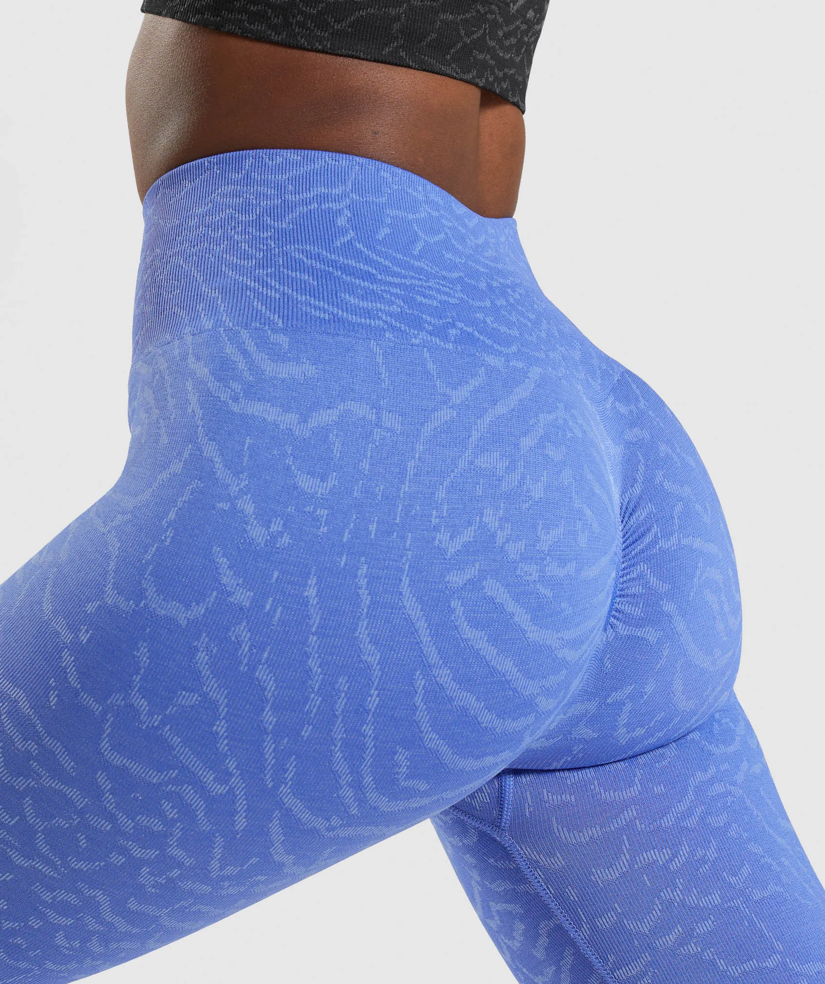 Gymshark Adapt Animal Seamless Leggings - Court Blue sold by Gymshark product image thumbnail 5