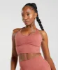 Gymshark Elevate Longline Sports Bra - Rose Brown sold by Gymshark
