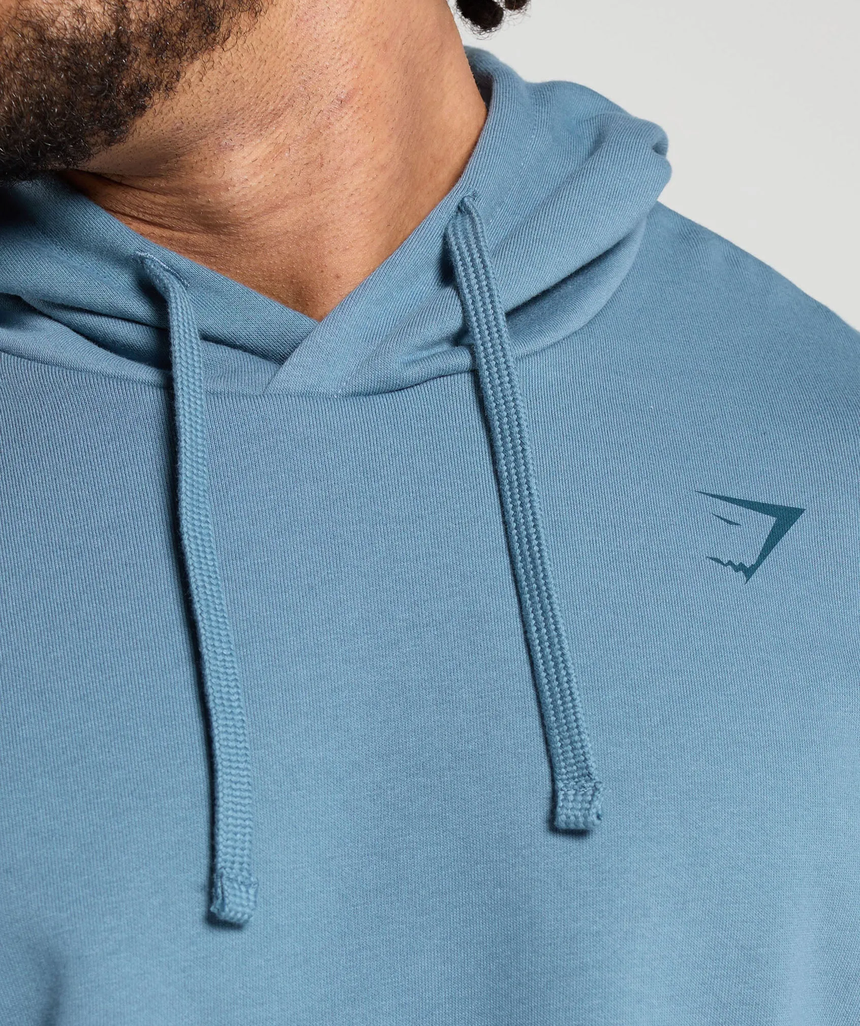 Gymshark Heavy Duty Apparel Hoodie - Faded Blue sold by Gymshark product image thumbnail 5