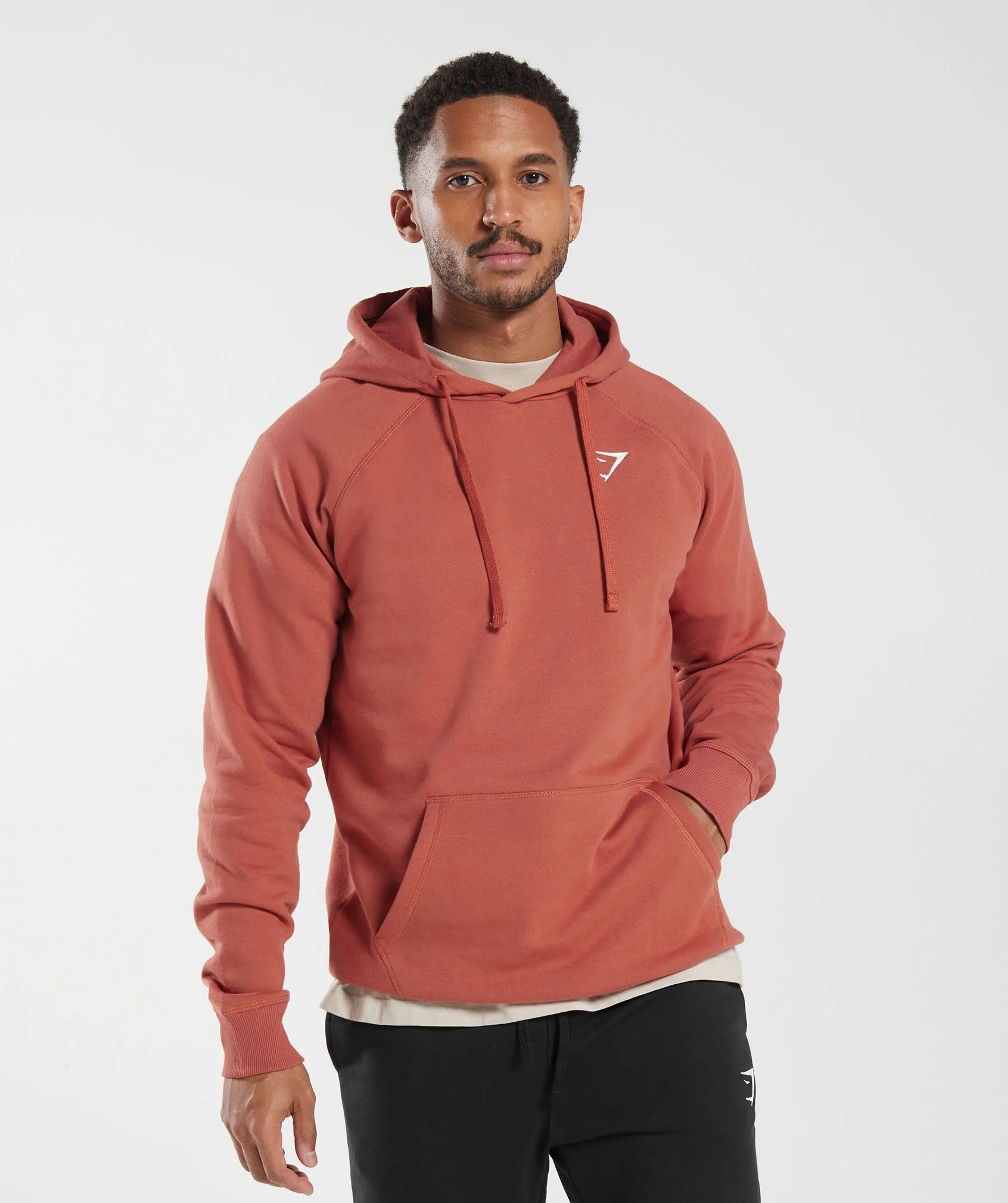 Gymshark Crest Hoodie - Persimmon Red sold by Gymshark