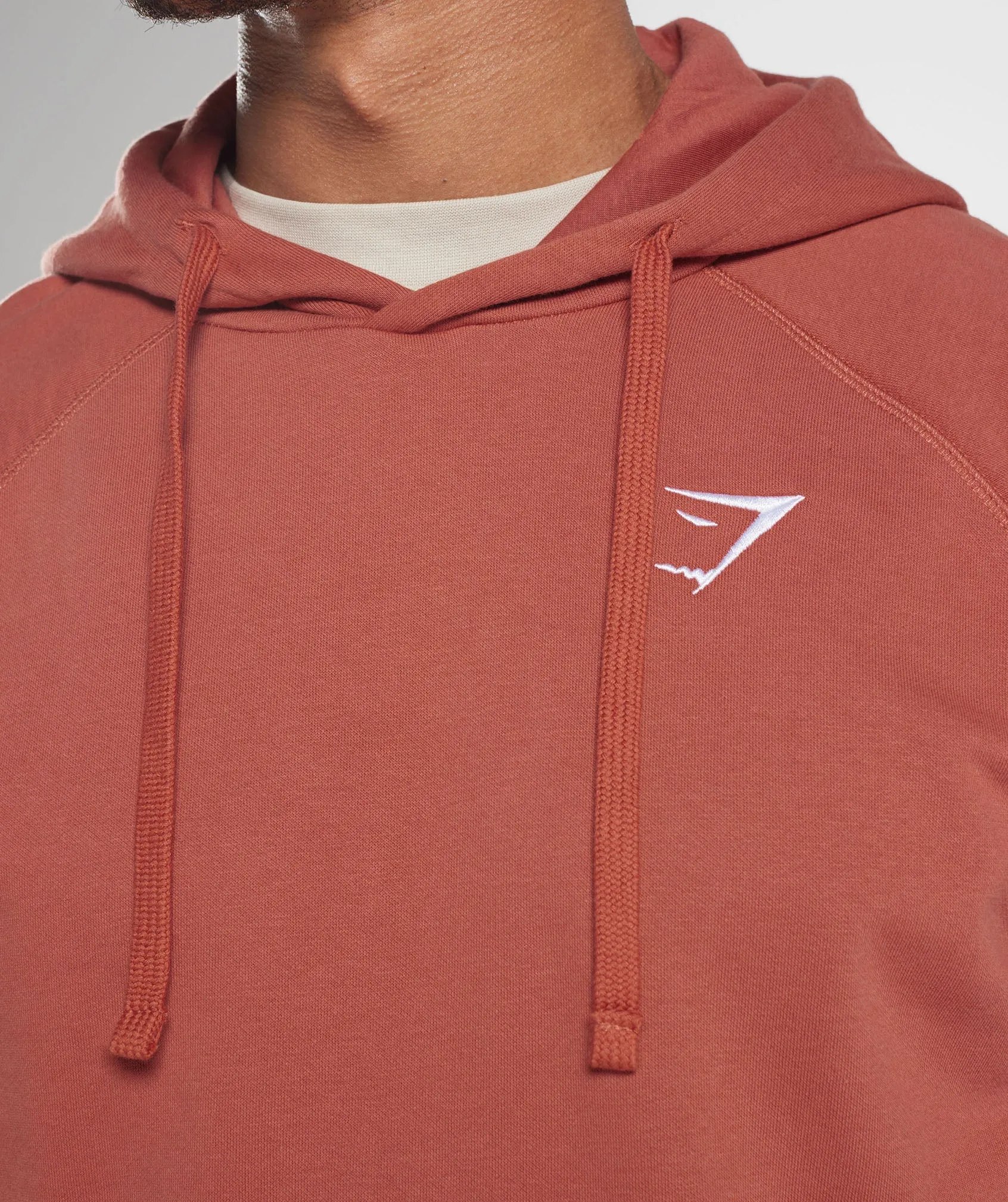 Gymshark Crest Hoodie - Persimmon Red sold by Gymshark product image thumbnail 3