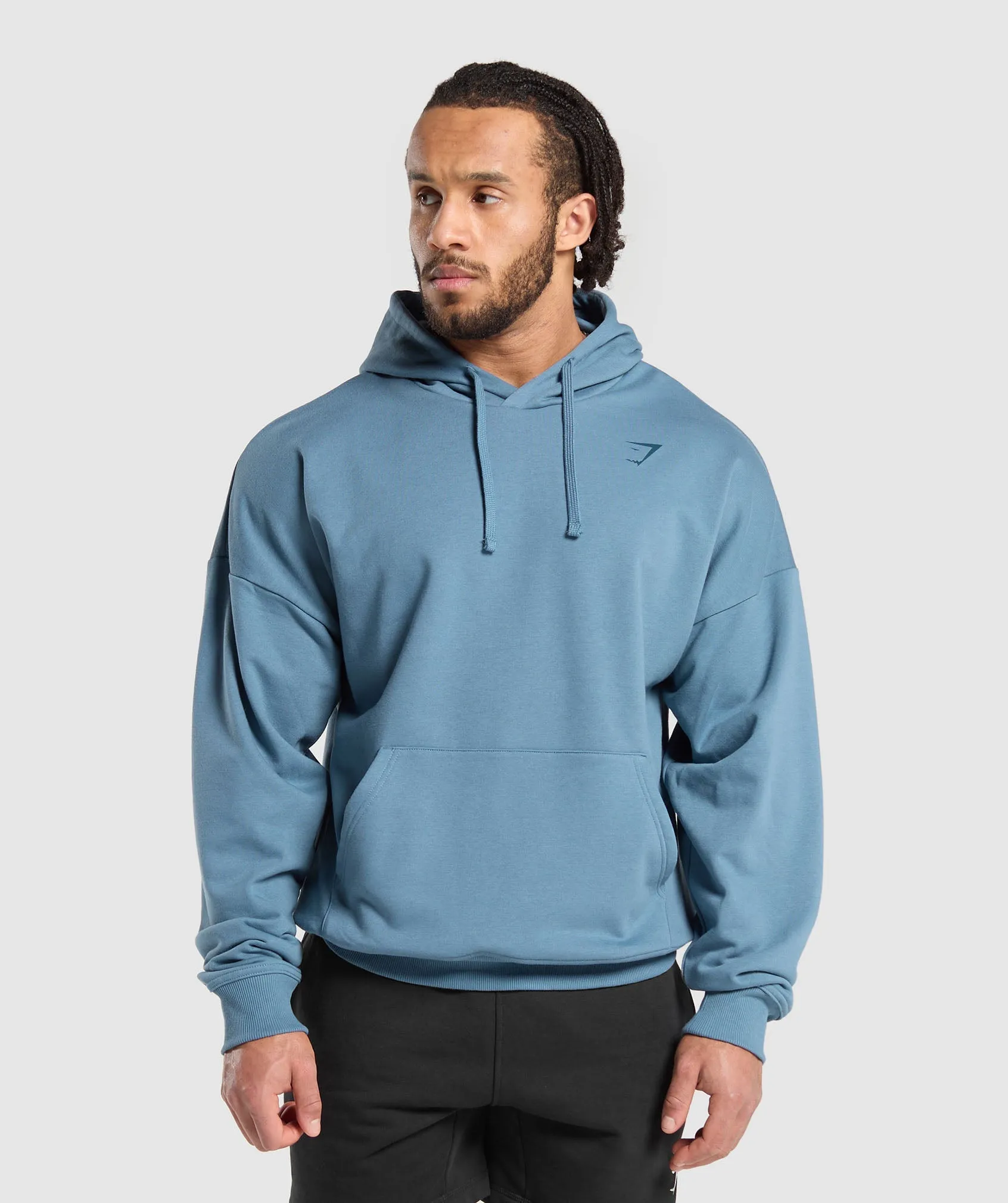 Gymshark Heavy Duty Apparel Hoodie - Faded Blue sold by Gymshark product image thumbnail 2