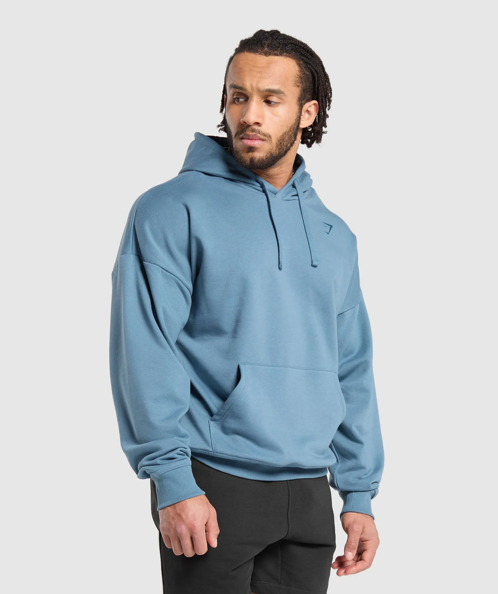 Gymshark Heavy Duty Apparel Hoodie - Faded Blue sold by Gymshark product image thumbnail 4