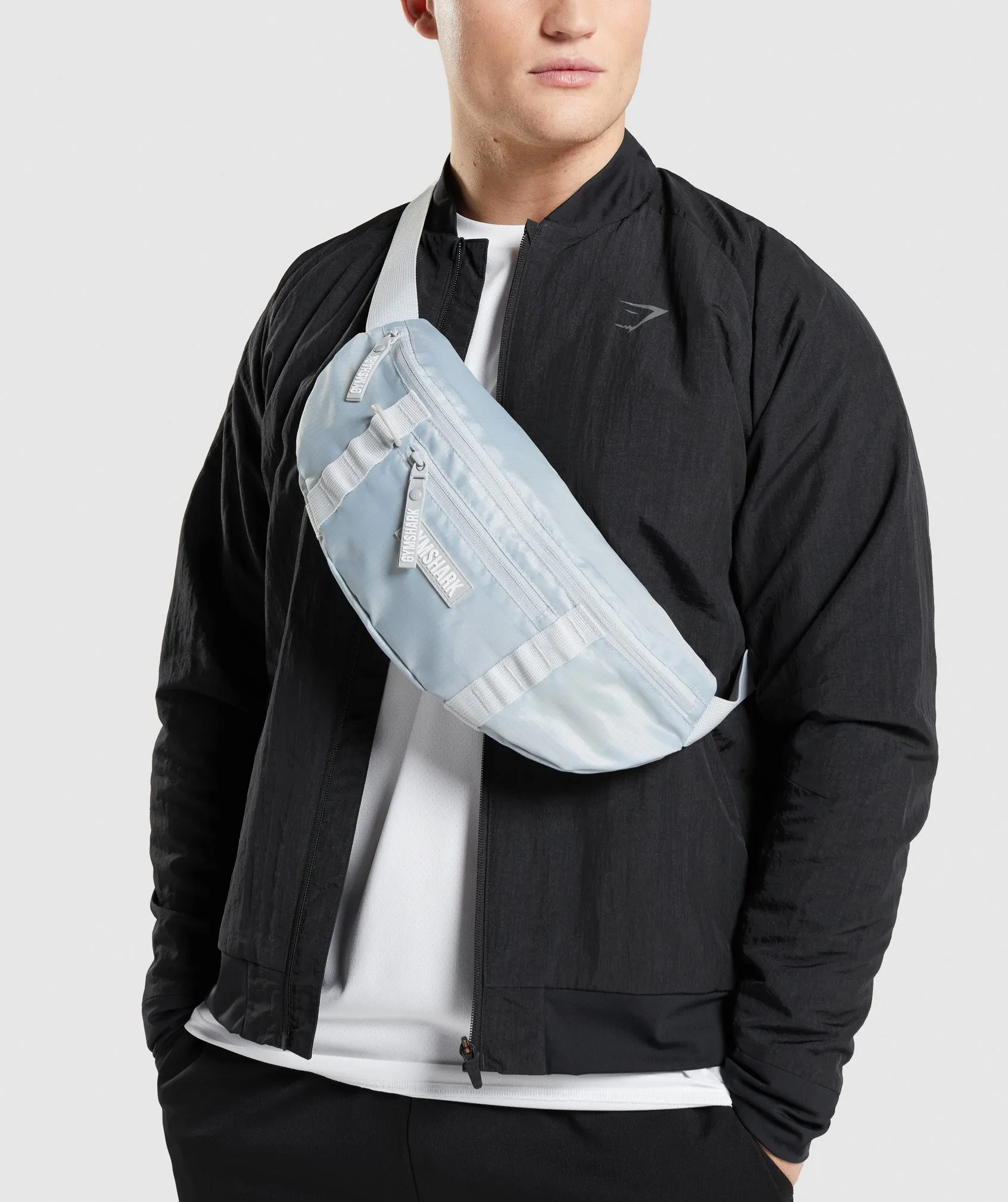 Gymshark Sleek Sling Bag - Light Grey sold by Gymshark product image thumbnail 2