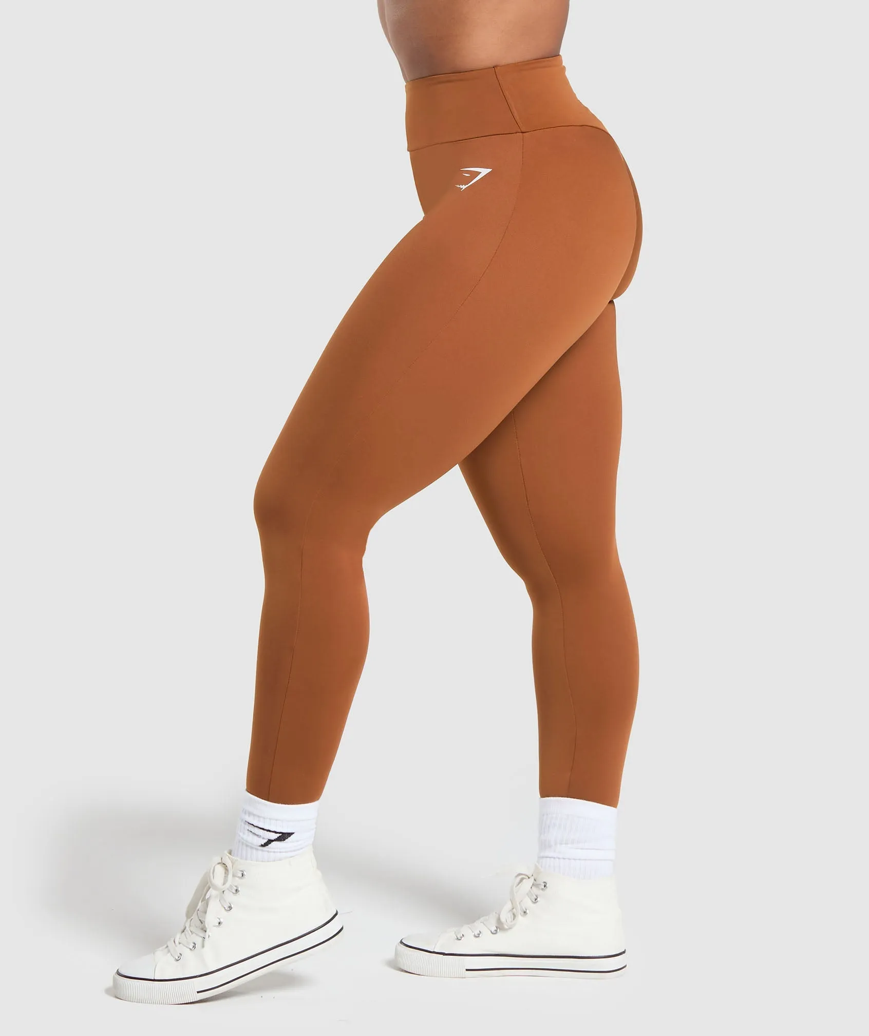 GS Power Short Leggings - Copper Brown sold by Gymshark product image thumbnail 4