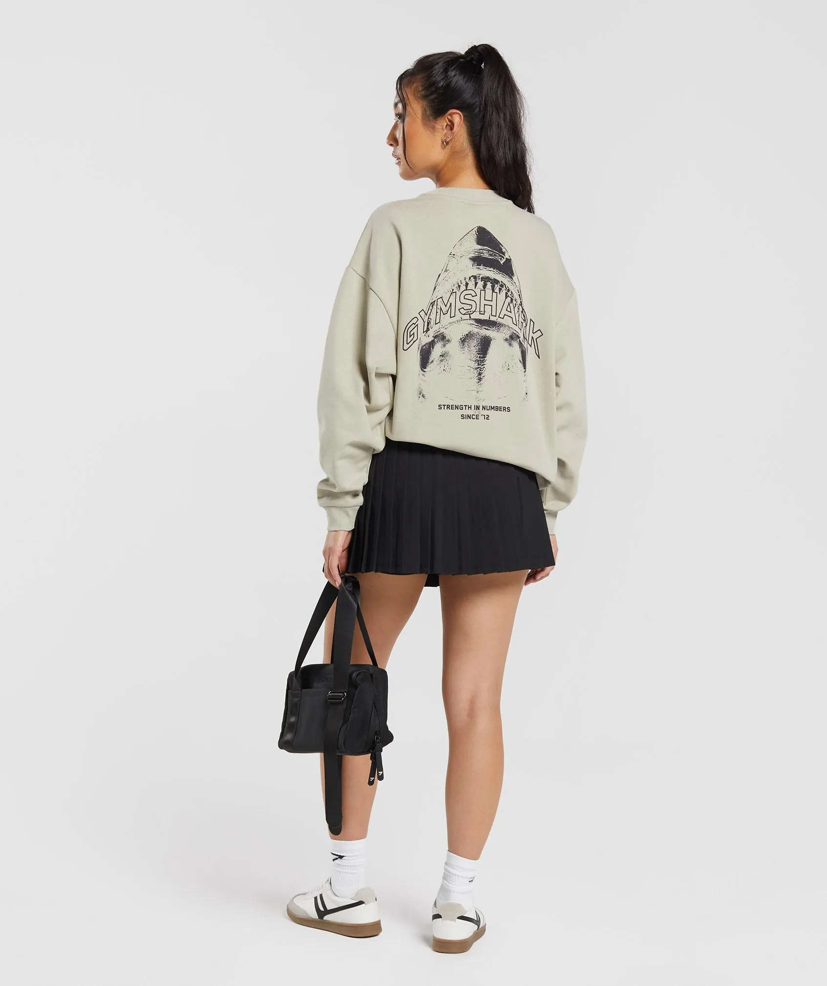 Gymshark Shark Attack Oversized Sweatshirt - Brown sold by Gymshark product image thumbnail 3