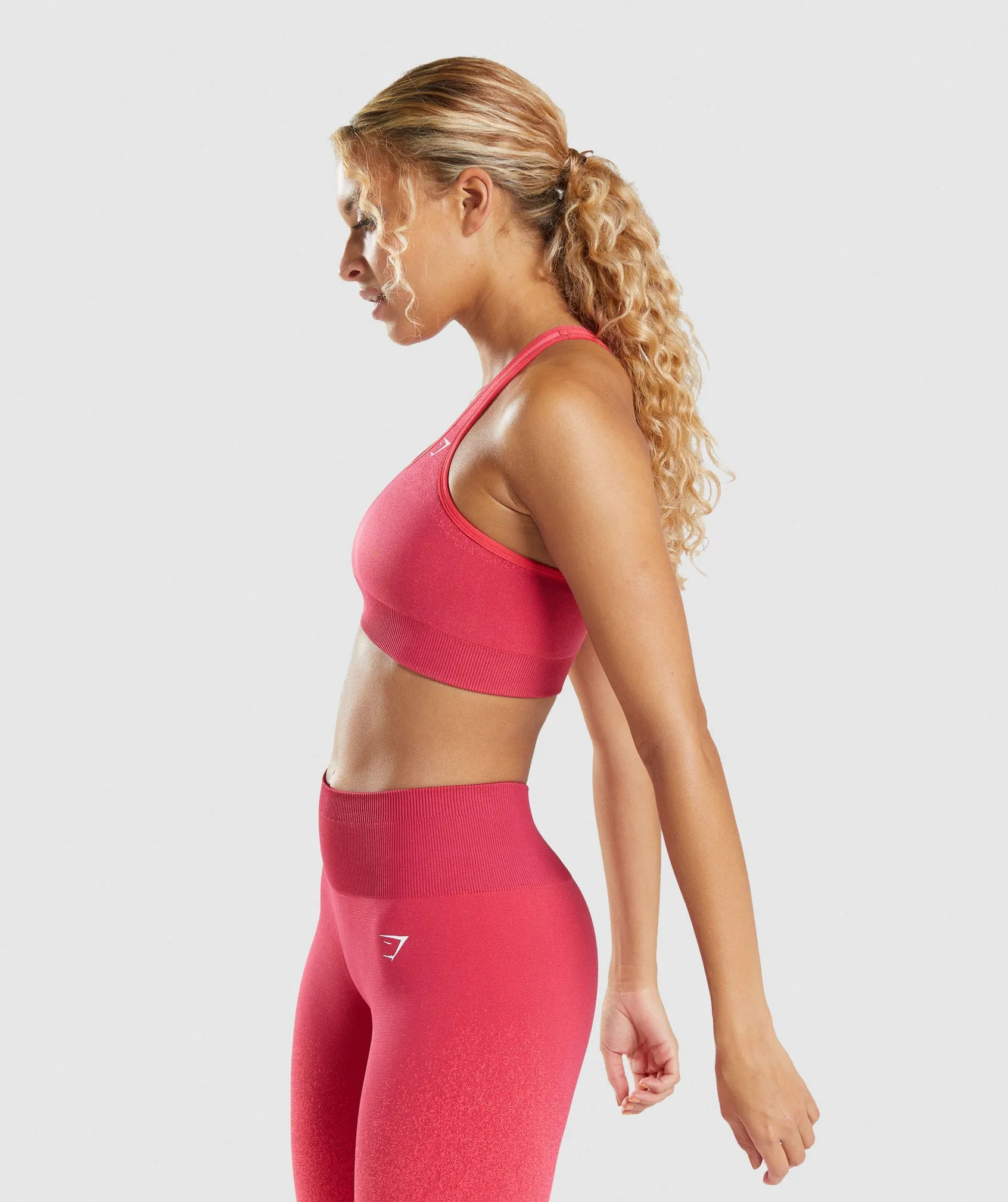 Gymshark Adapt Ombre Seamless Sports Bra - Pink/Red sold by Gymshark product image thumbnail 3