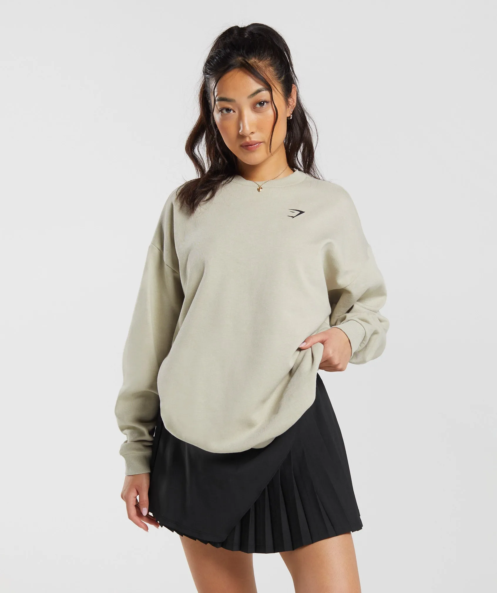 Gymshark Shark Attack Oversized Sweatshirt - Brown sold by Gymshark product image thumbnail 2