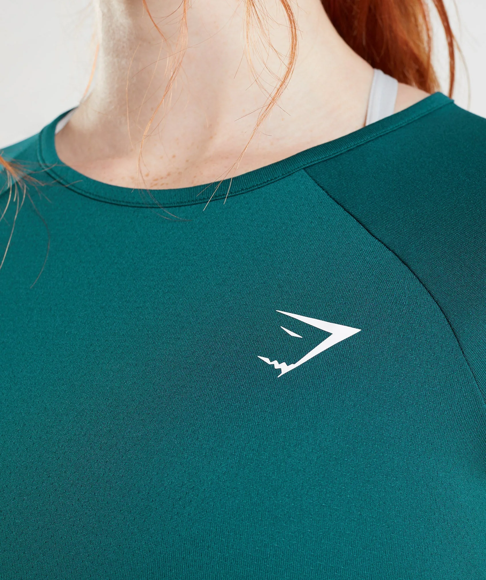 Gymshark Training Long Sleeve Crop Top - Winter Teal sold by Gymshark product image thumbnail 4