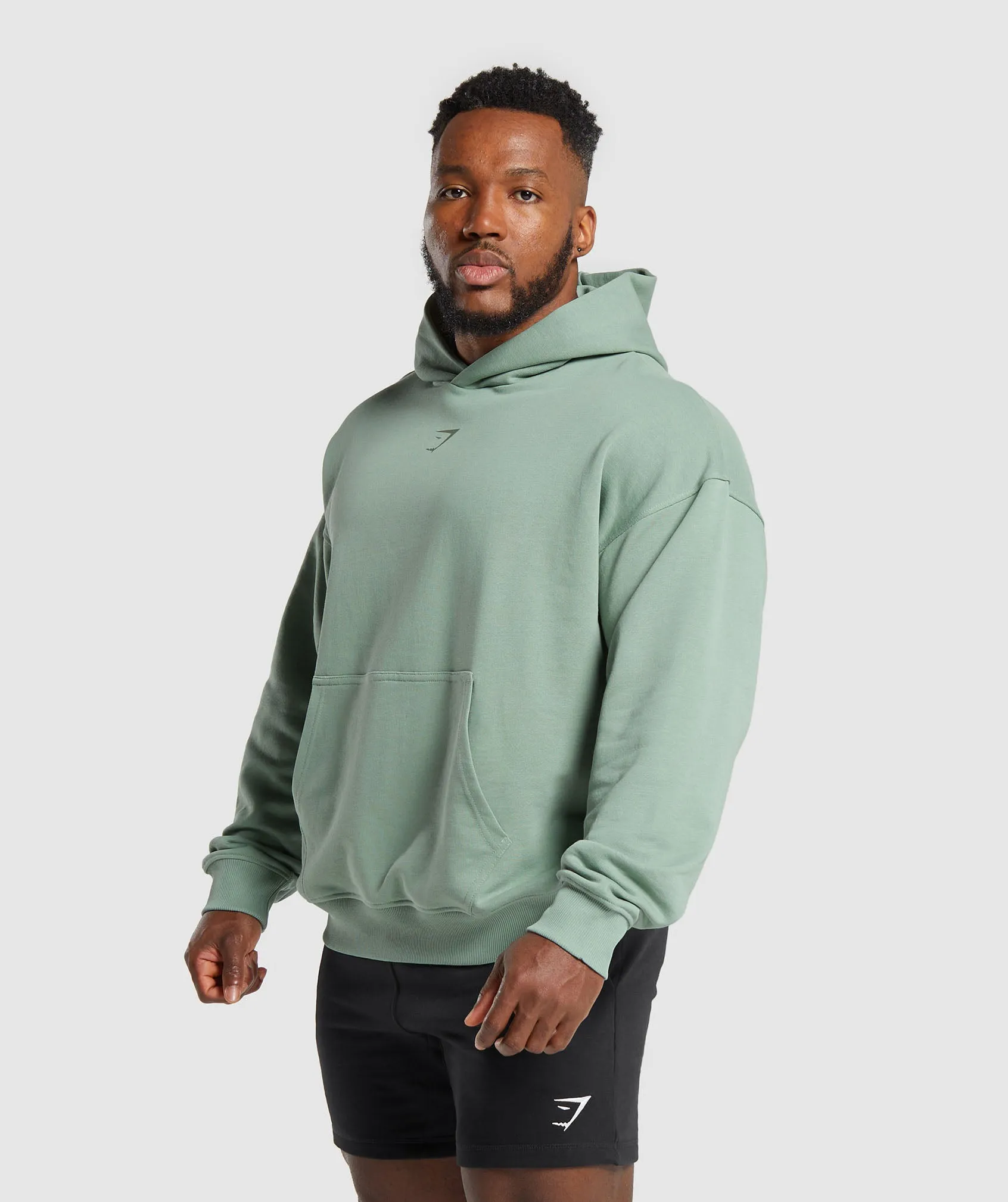 Gymshark Sets N Reps Hoodie - Dollar Green sold by Gymshark product image thumbnail 3