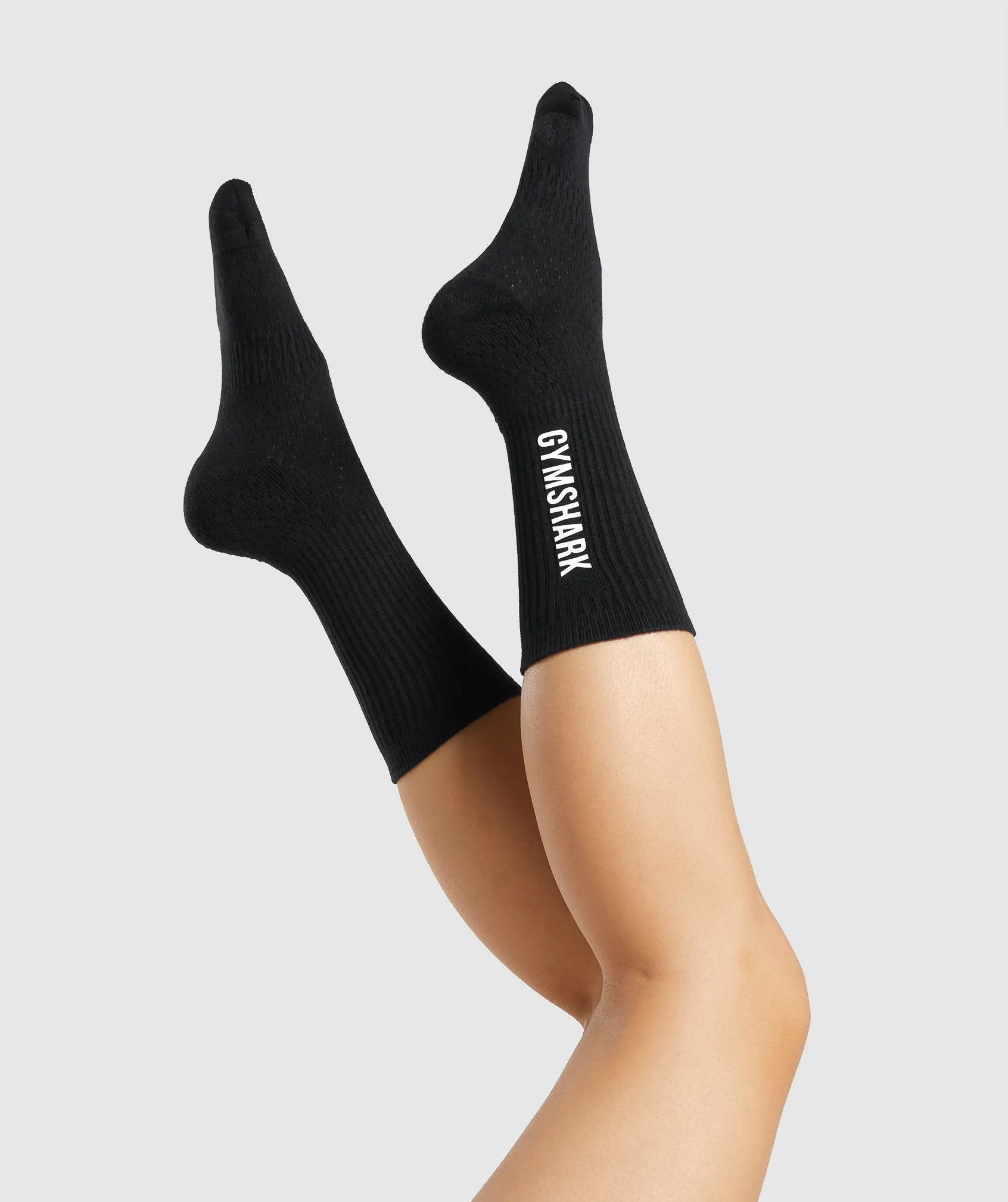 Gymshark Premium Logo Crew Socks - Black sold by Gymshark product image thumbnail 5