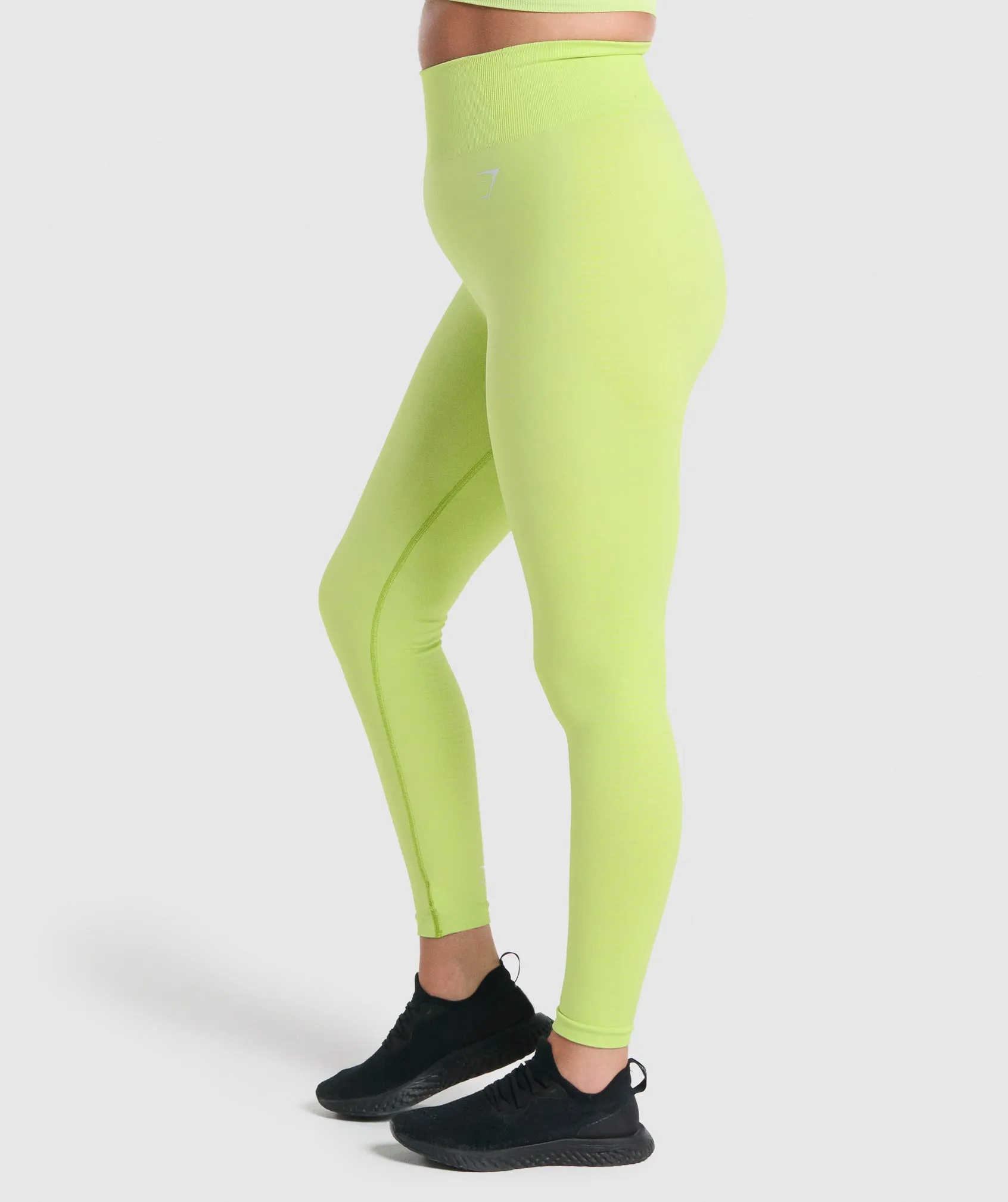 Gymshark Vital Seamless 2.0 Leggings - Yellow Marl sold by Gymshark product image thumbnail 2
