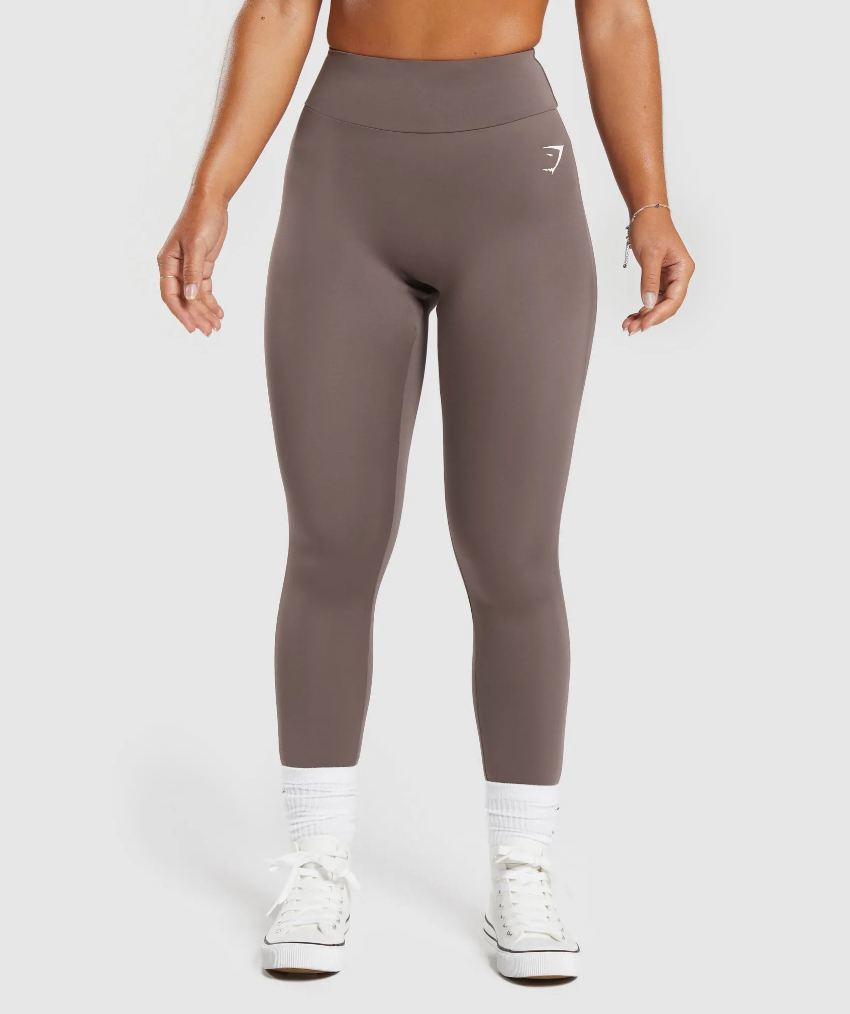 GS Power Regular Leggings - Walnut Mauve sold by Gymshark