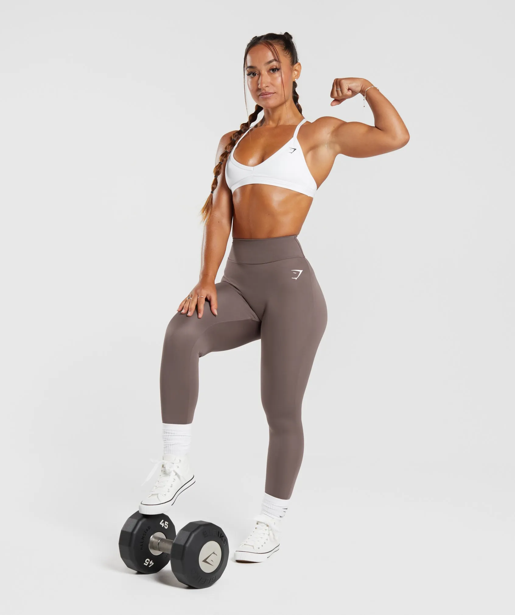 GS Power Regular Leggings - Walnut Mauve sold by Gymshark product image thumbnail 4