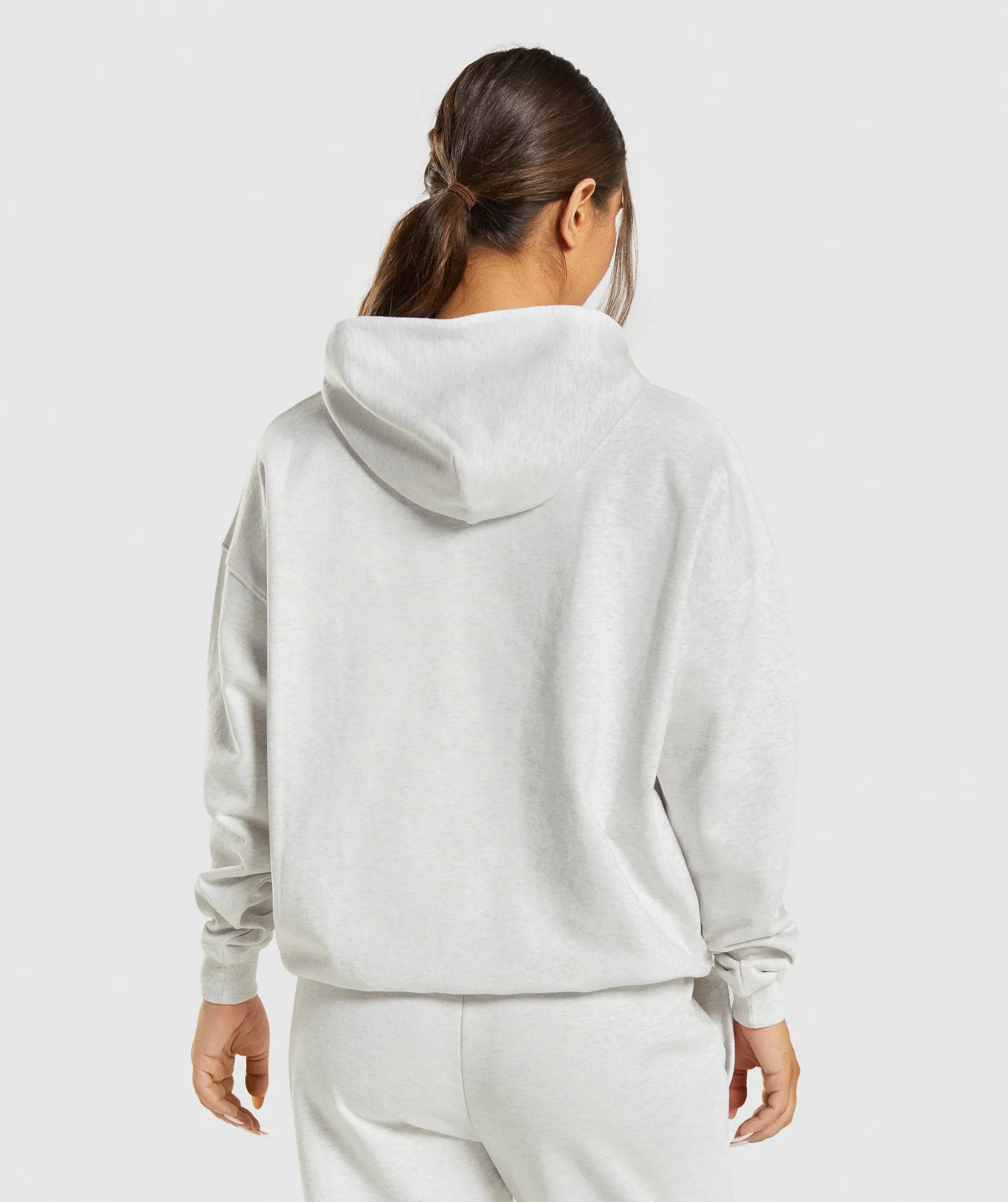 Gymshark Rest Day Sweats Hoodie - White Marl sold by Gymshark product image thumbnail 2
