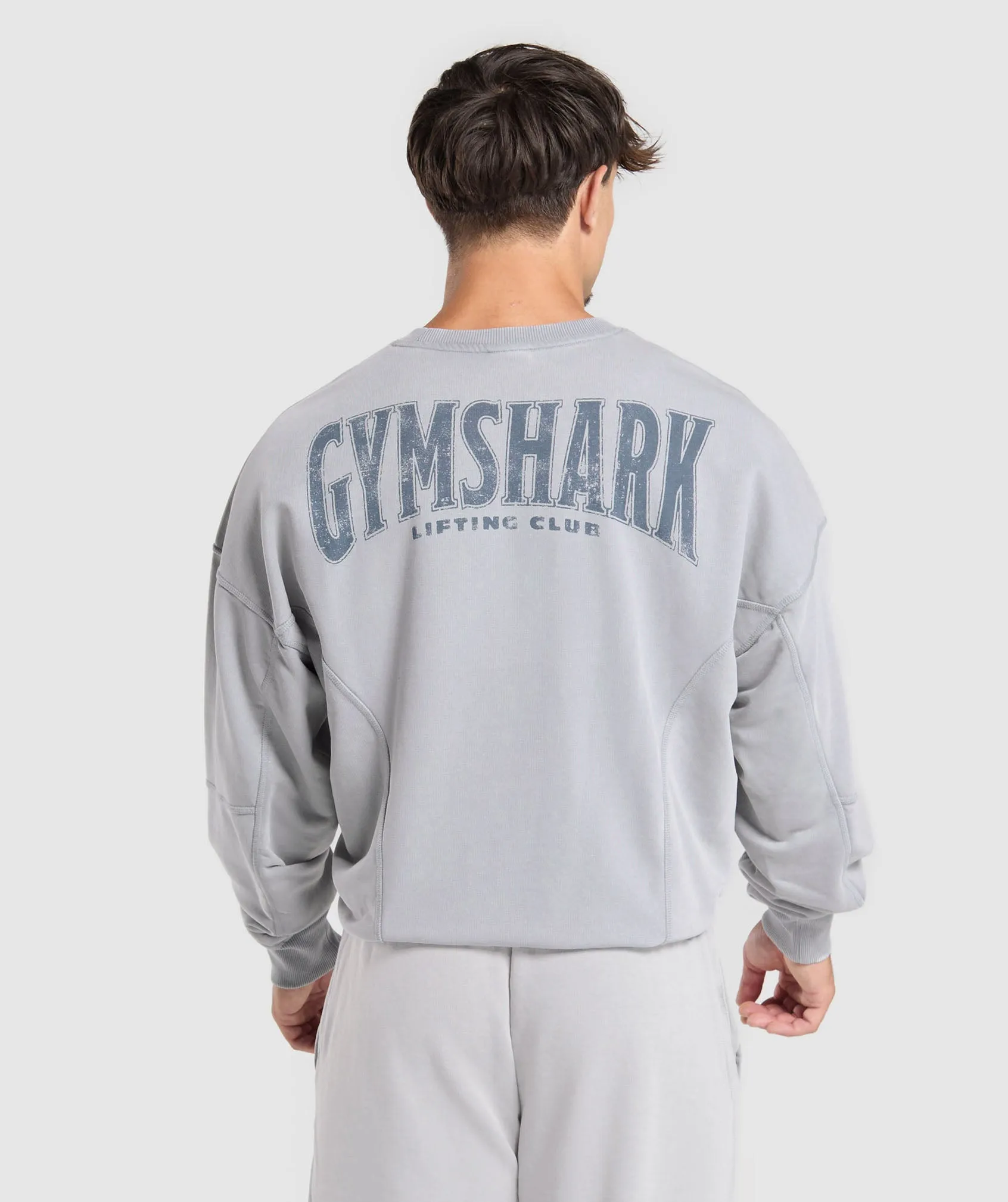 Gymshark Heritage Washed Crew - Denim Grey sold by Gymshark product image thumbnail 2