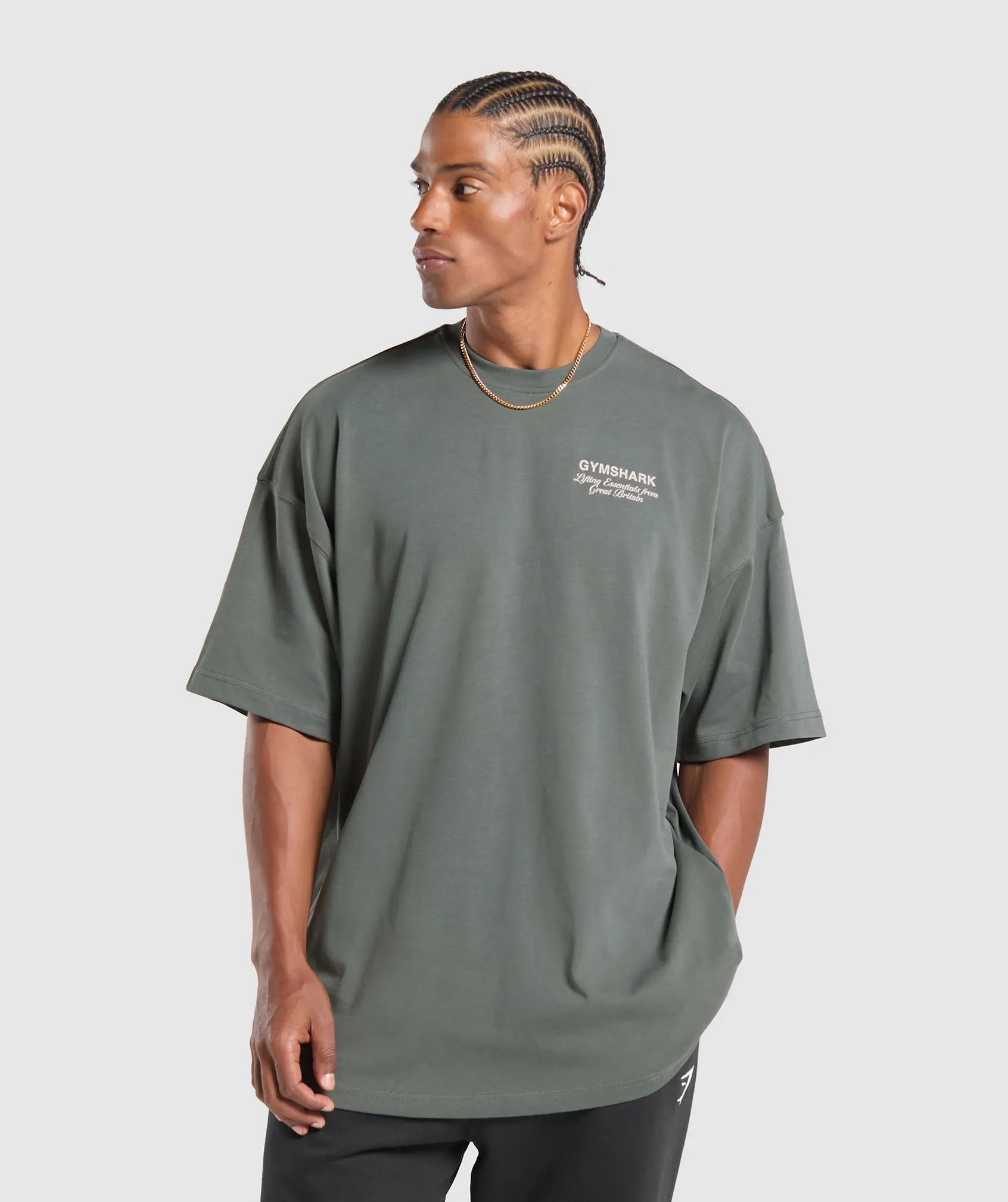 Gymshark British Iron T-Shirt - Slate Teal sold by Gymshark product image thumbnail 2