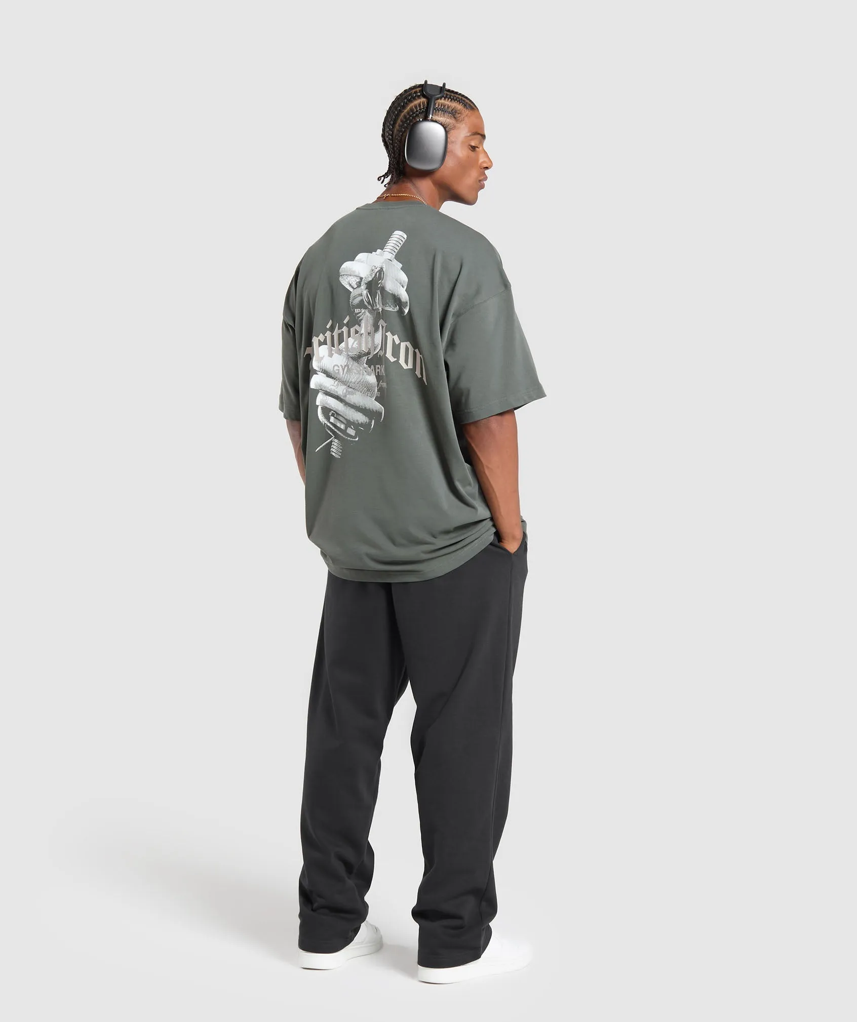 Gymshark British Iron T-Shirt - Slate Teal sold by Gymshark product image thumbnail 4