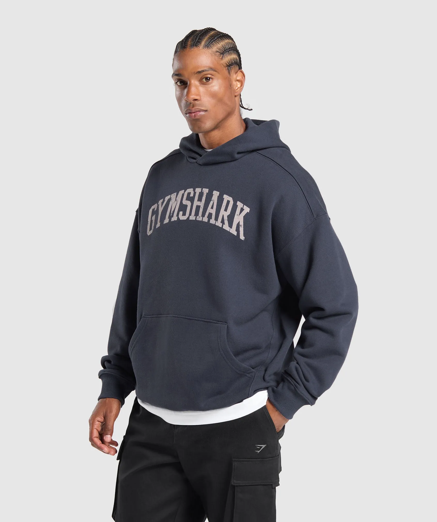 Gymshark Collegiate Hoodie - Heavy Blue sold by Gymshark product image thumbnail 3