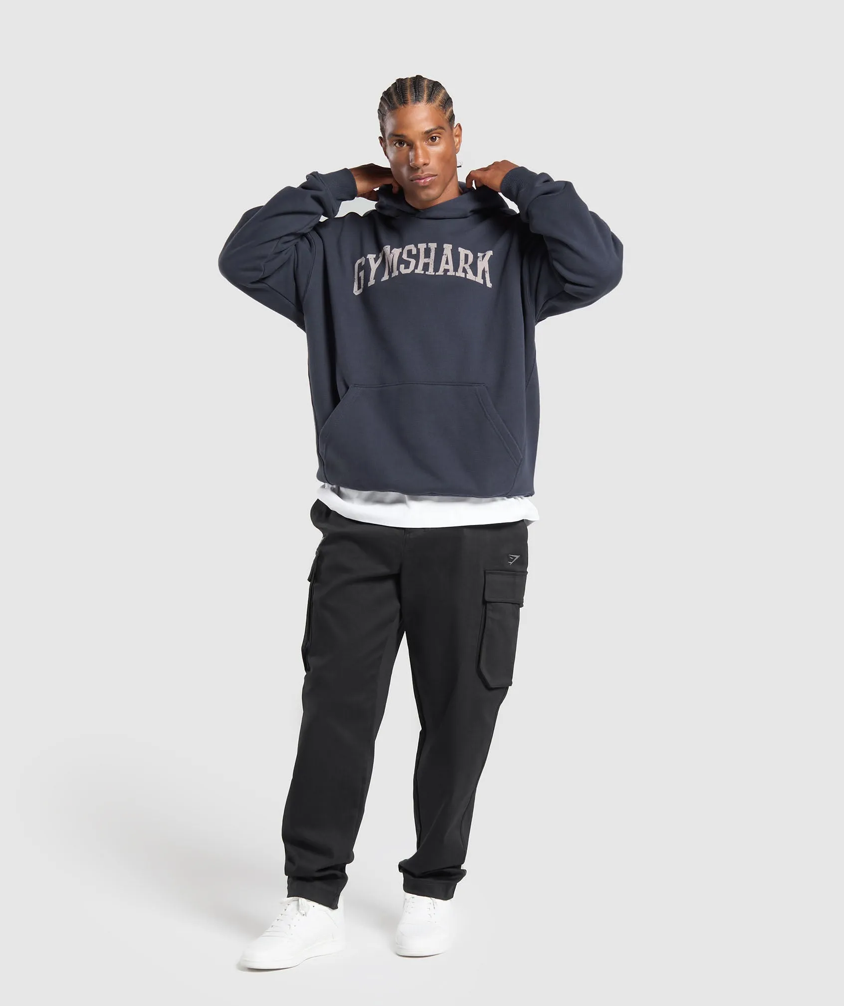 Gymshark Collegiate Hoodie - Heavy Blue sold by Gymshark product image thumbnail 4