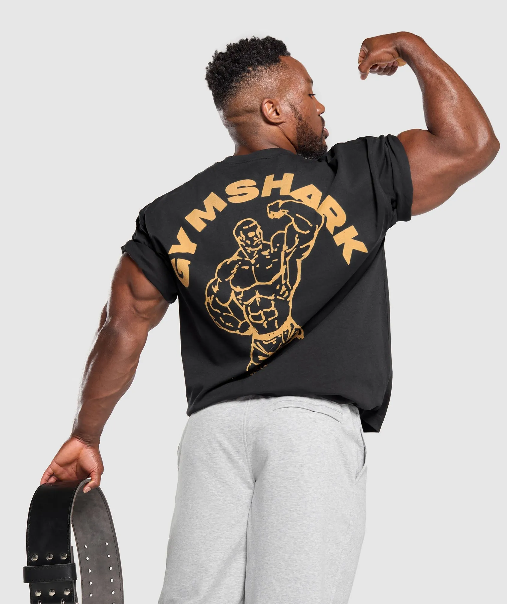 Gymshark Bodybuilding Graphic T-Shirt - Black sold by Gymshark product image thumbnail 5